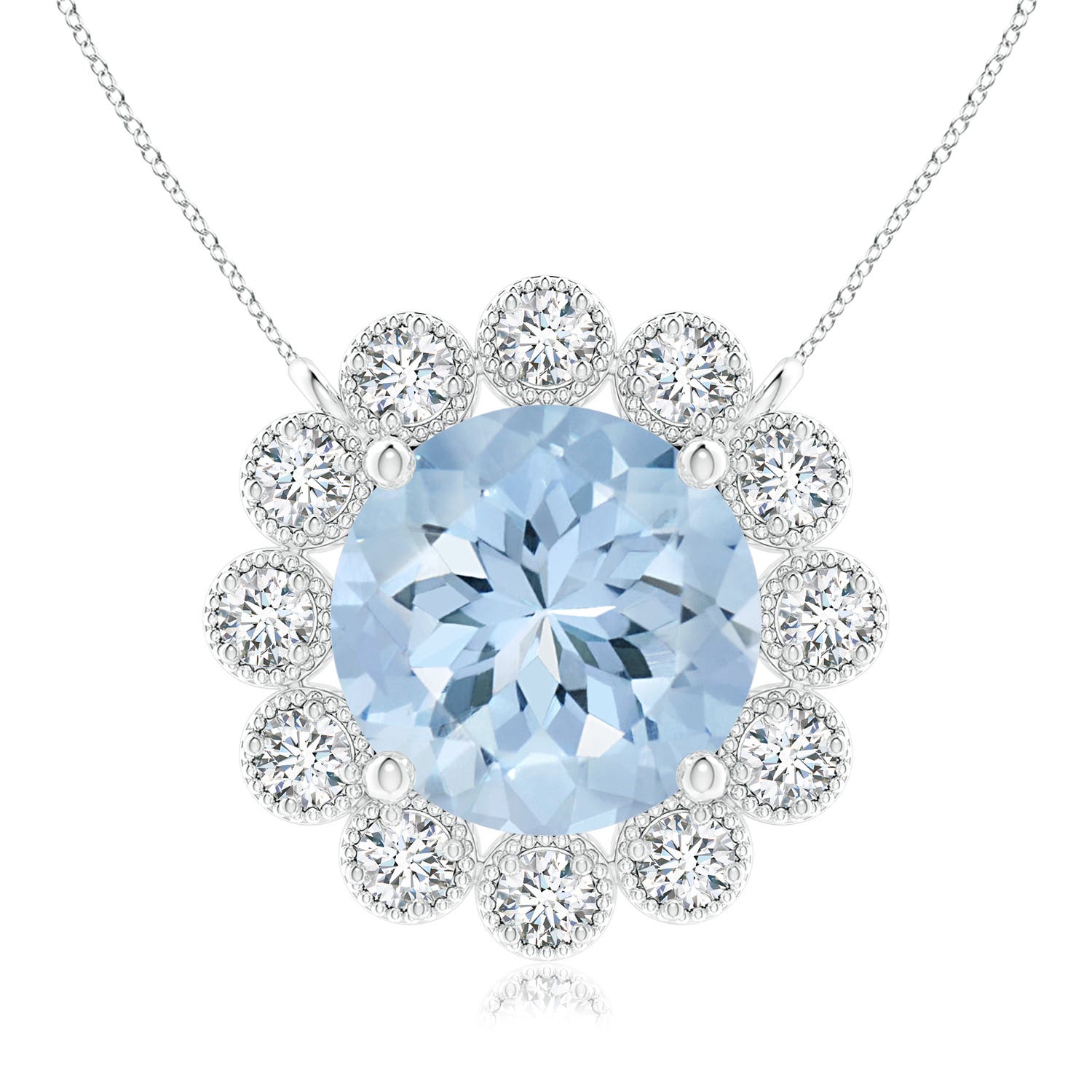 AA - Aquamarine / 1.77 CT / 14 KT White Gold