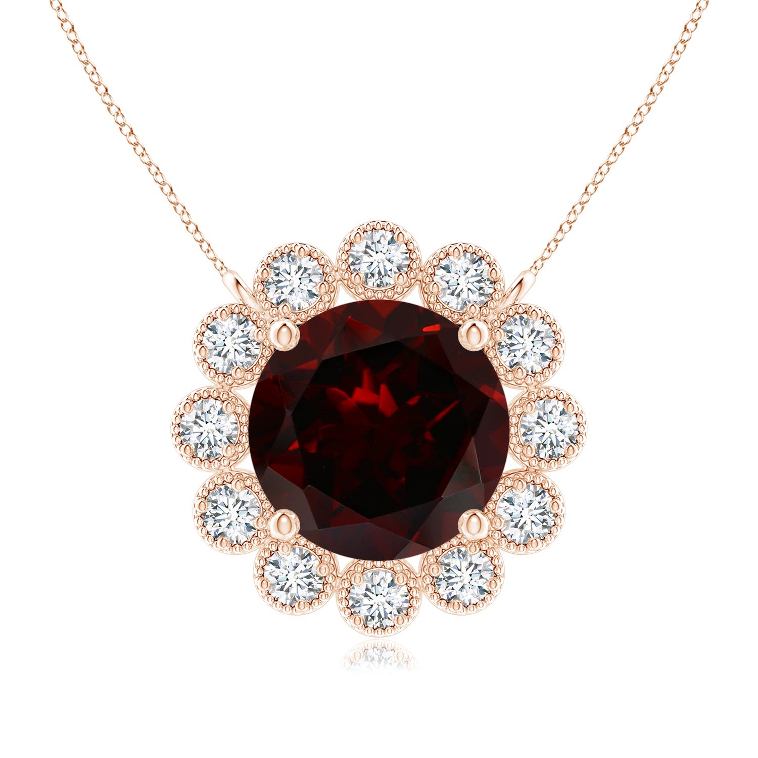 A - Garnet / 1.62 CT / 14 KT Rose Gold