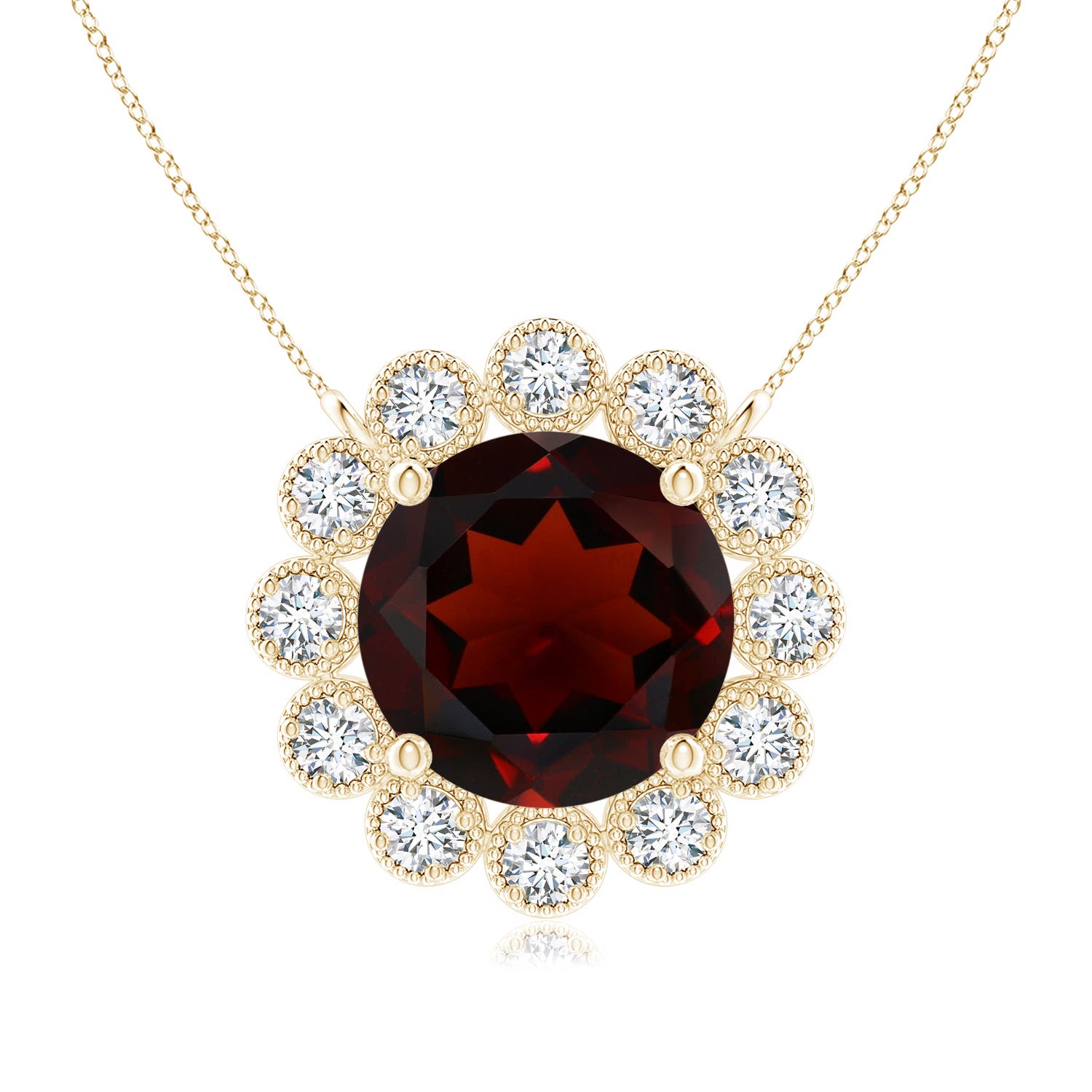 AA - Garnet / 1.62 CT / 14 KT Yellow Gold