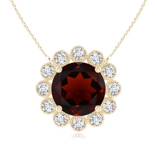 Round AA Garnet