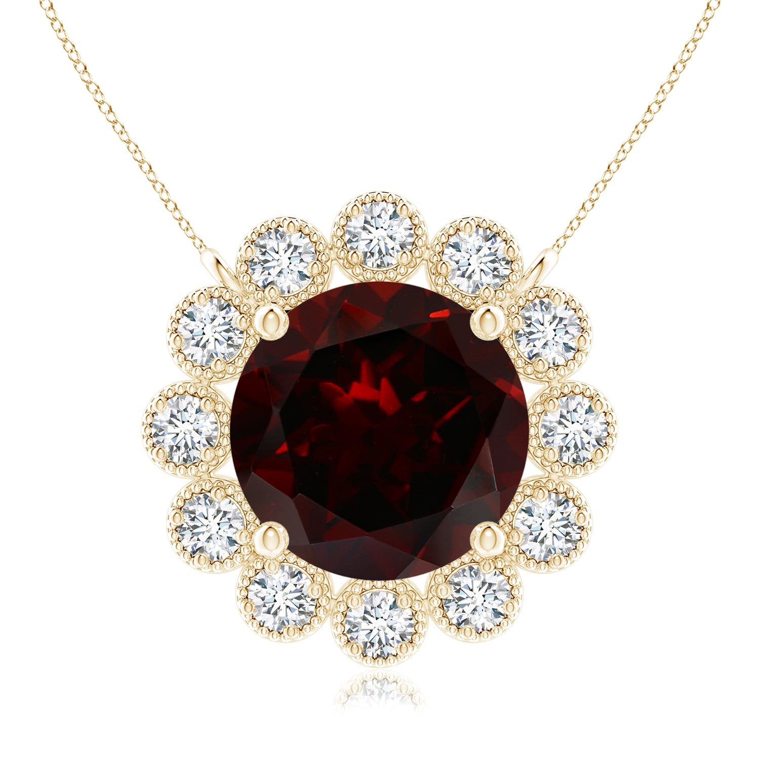 A - Garnet / 2.37 CT / 14 KT Yellow Gold