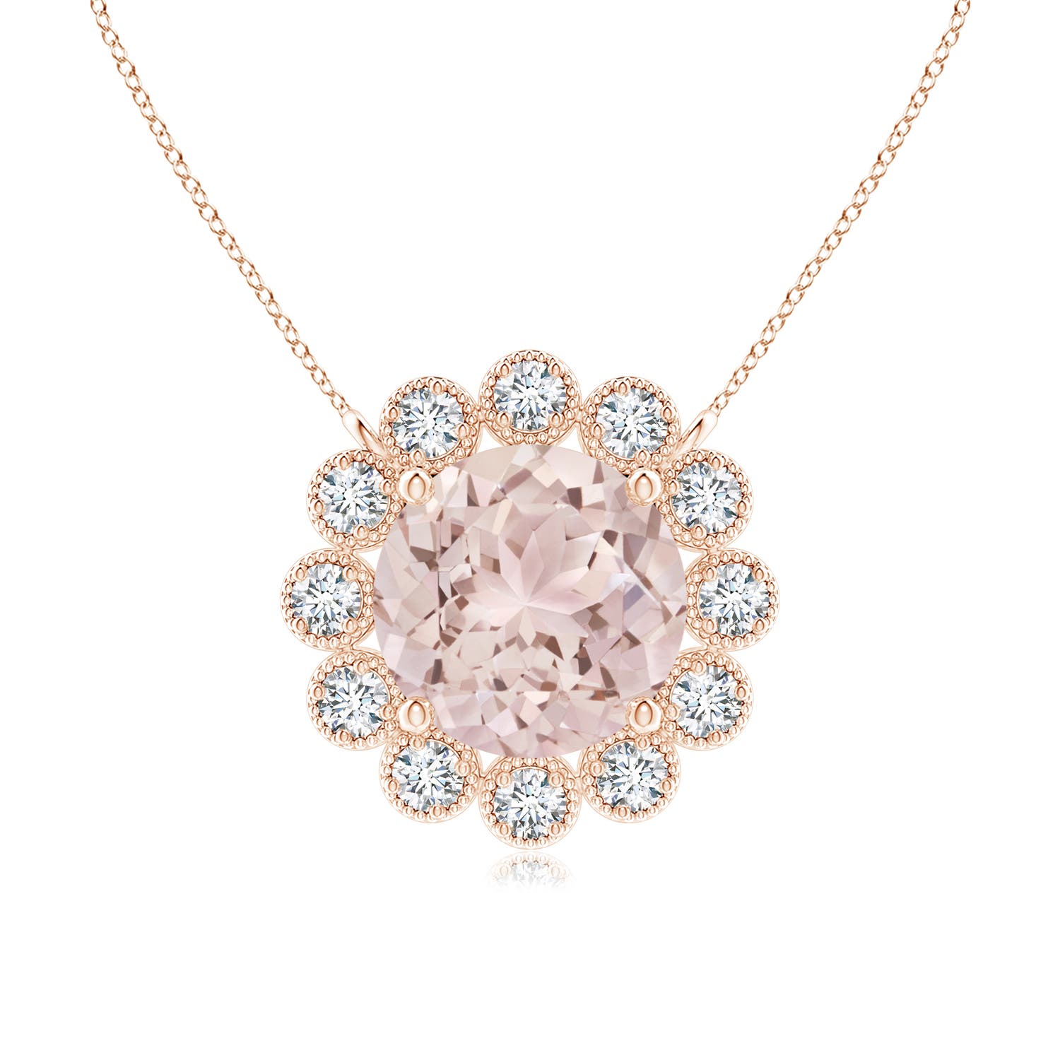 A - Morganite / 0.8 CT / 14 KT Rose Gold