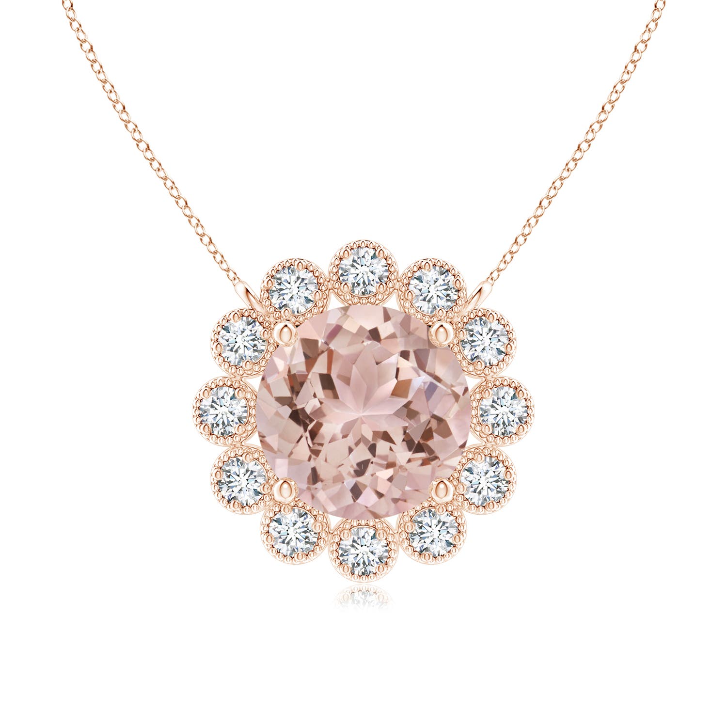 AAA - Morganite / 0.8 CT / 14 KT Rose Gold