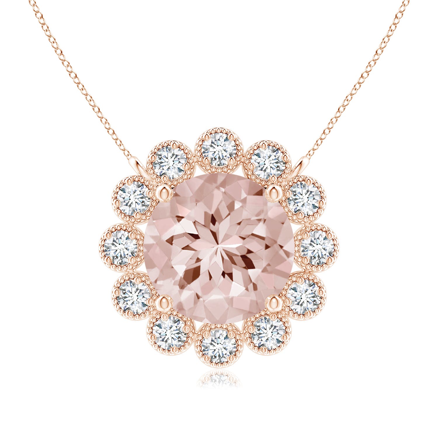 AA - Morganite / 1.22 CT / 14 KT Rose Gold