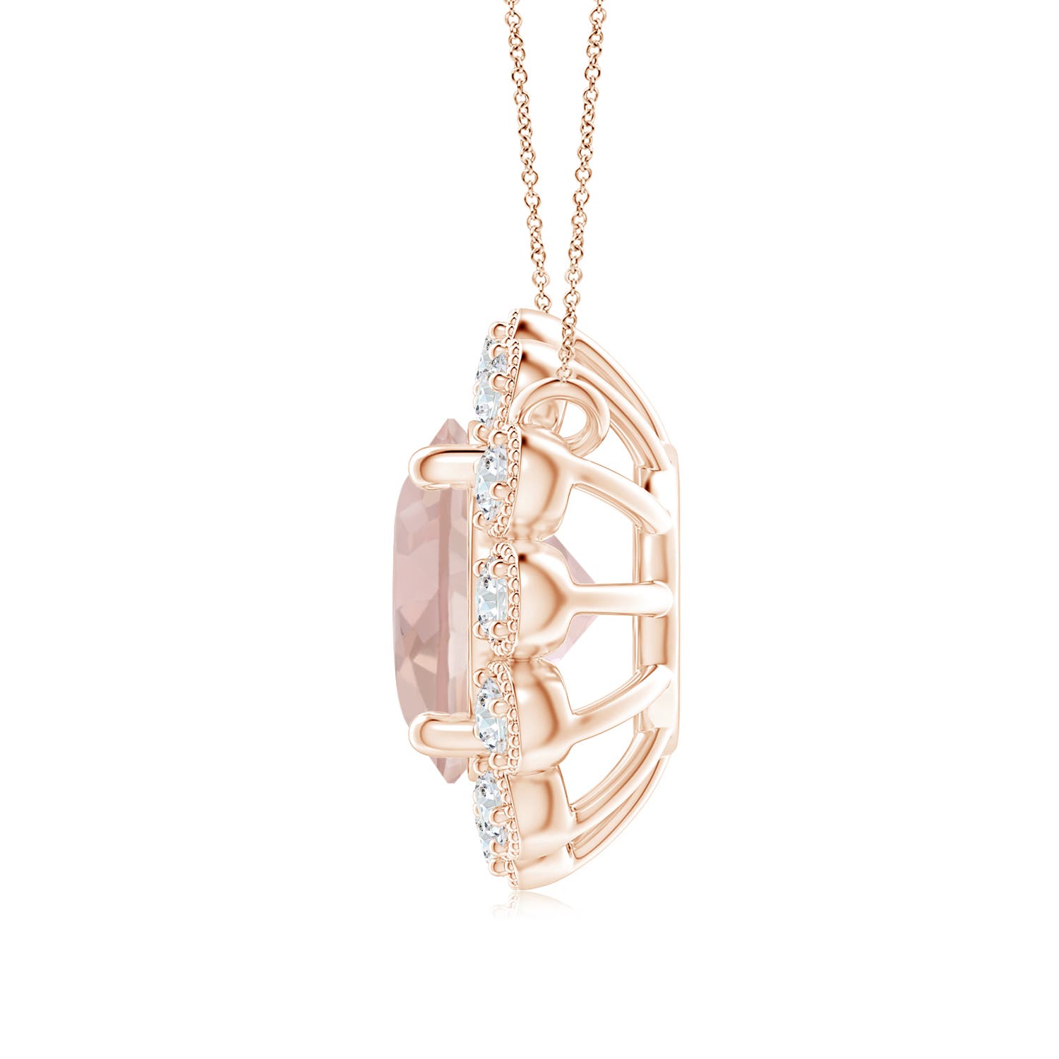 AA - Morganite / 1.22 CT / 14 KT Rose Gold