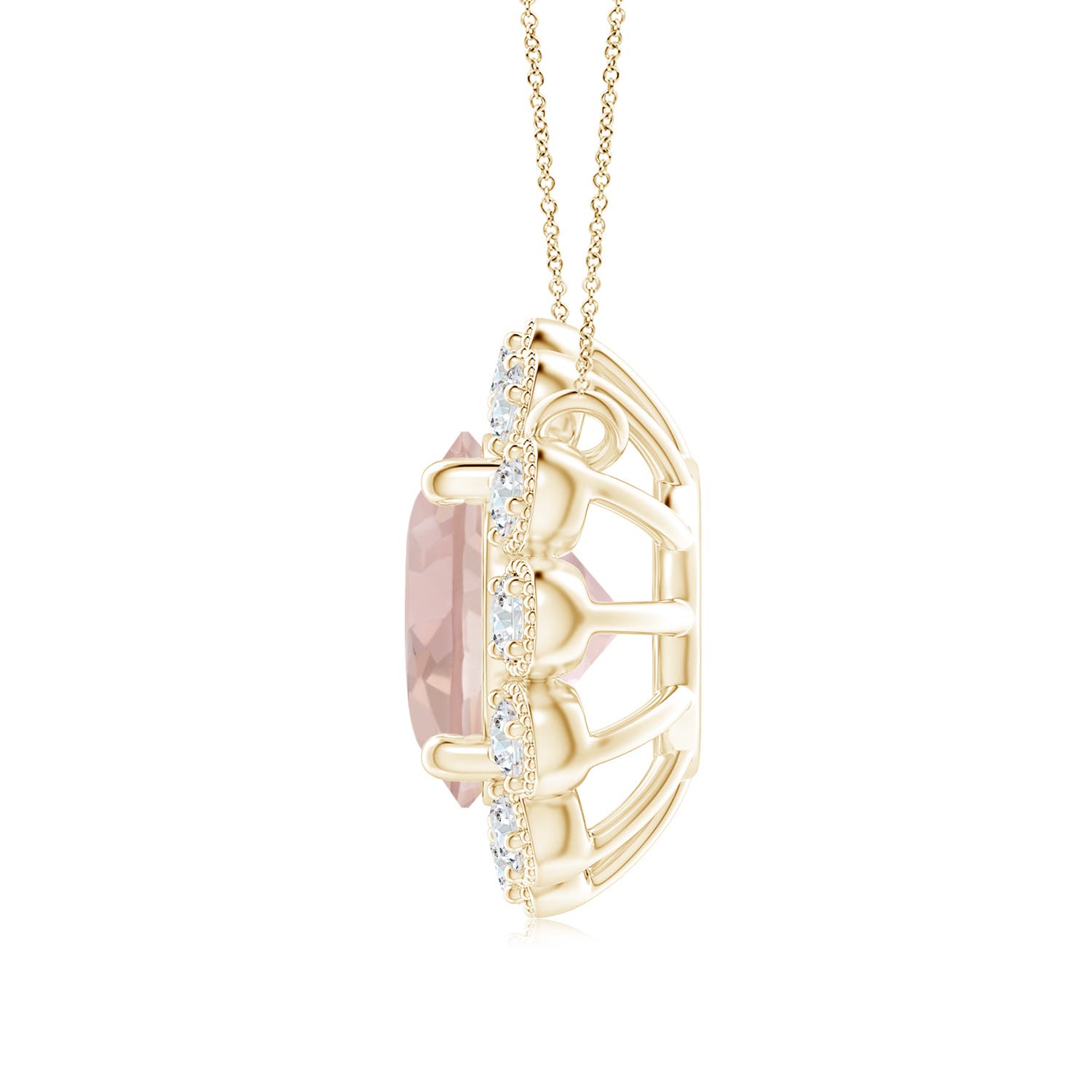 AA - Morganite / 1.22 CT / 14 KT Yellow Gold