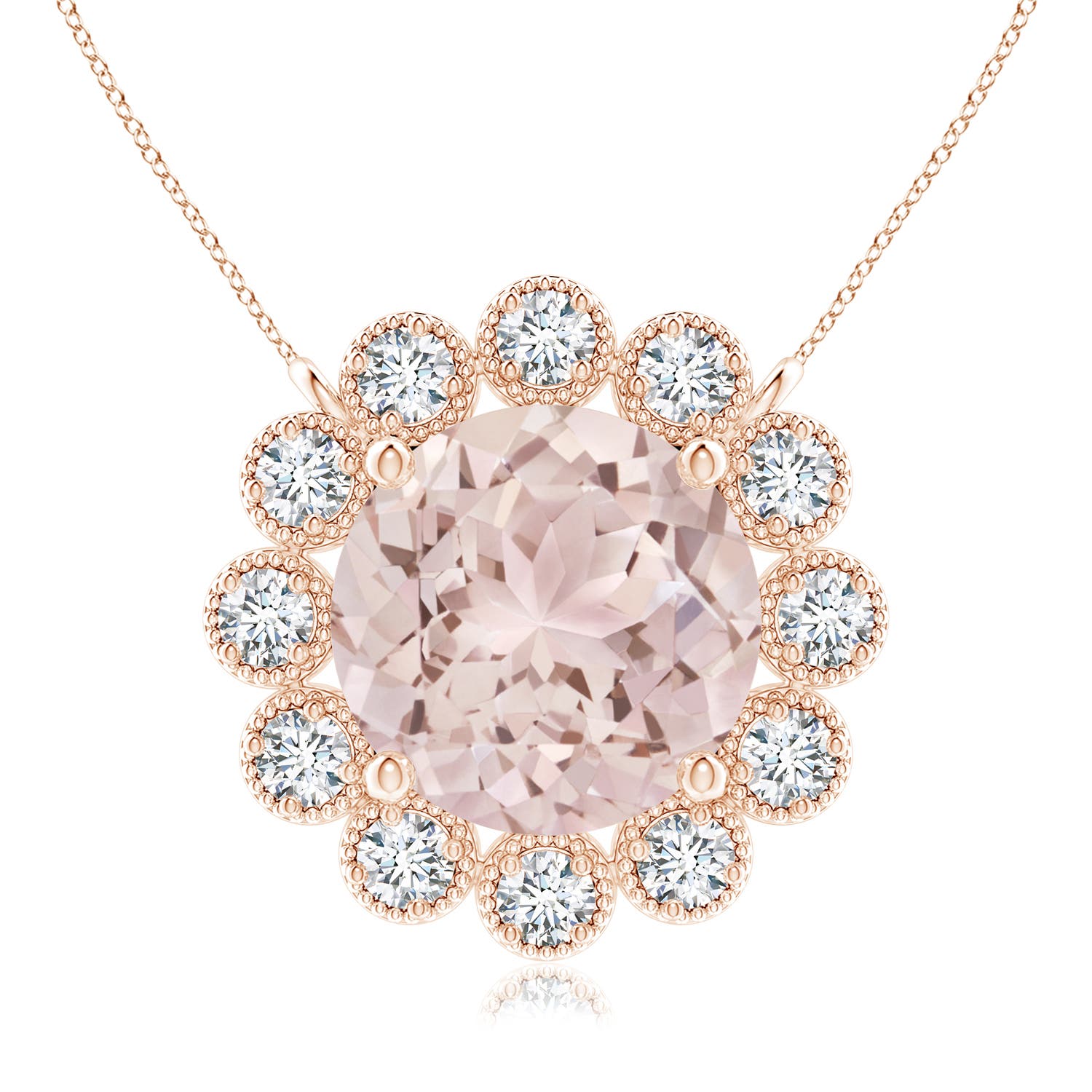 A - Morganite / 1.82 CT / 14 KT Rose Gold