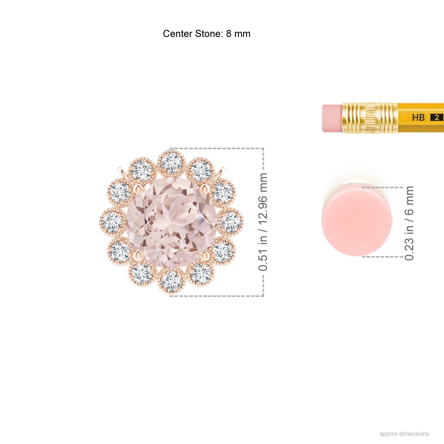 A - Morganite / 1.82 CT / 14 KT Rose Gold