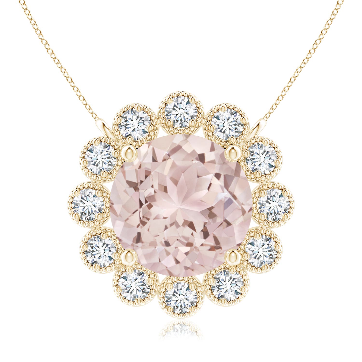 A - Morganite / 1.82 CT / 14 KT Yellow Gold