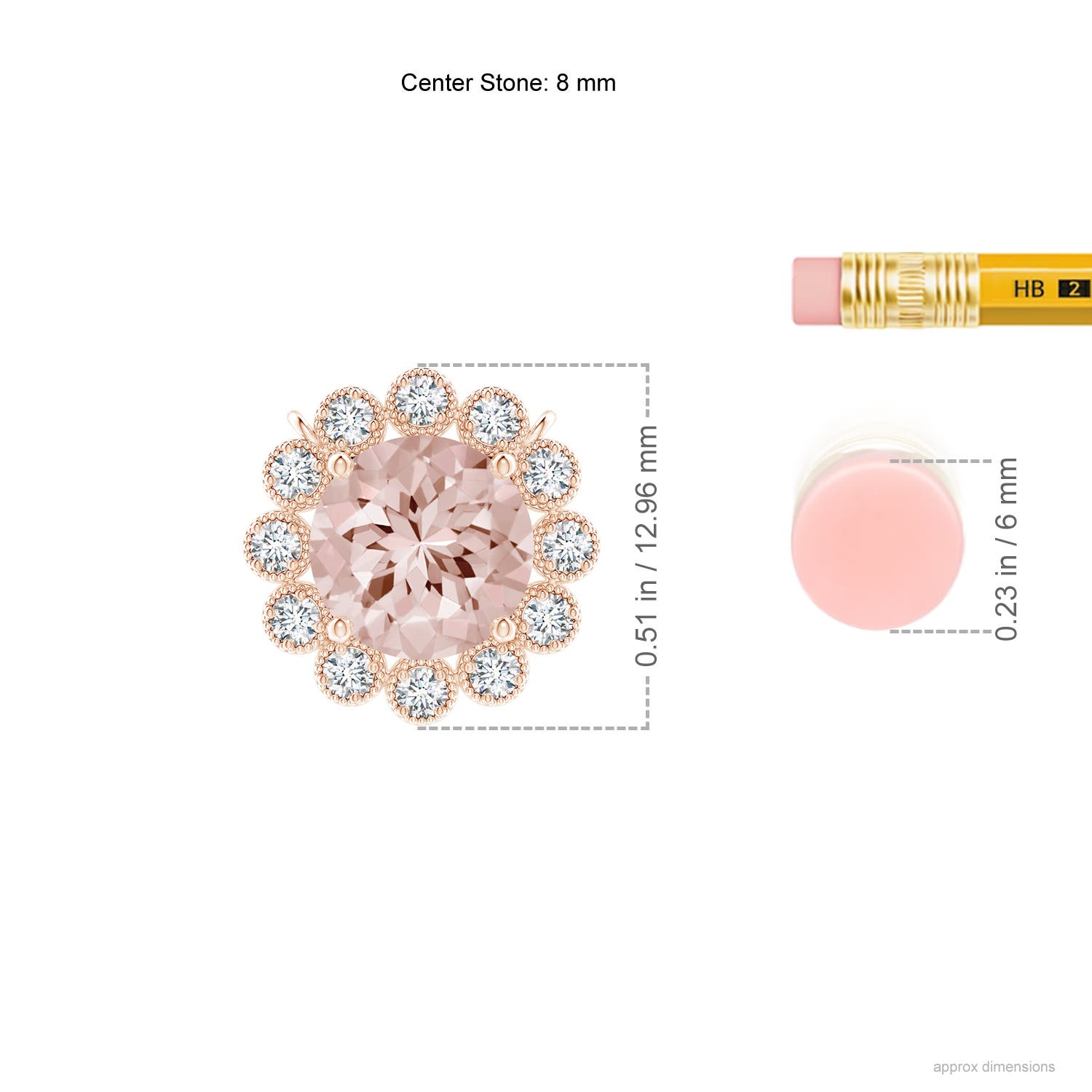 AA - Morganite / 1.82 CT / 14 KT Rose Gold