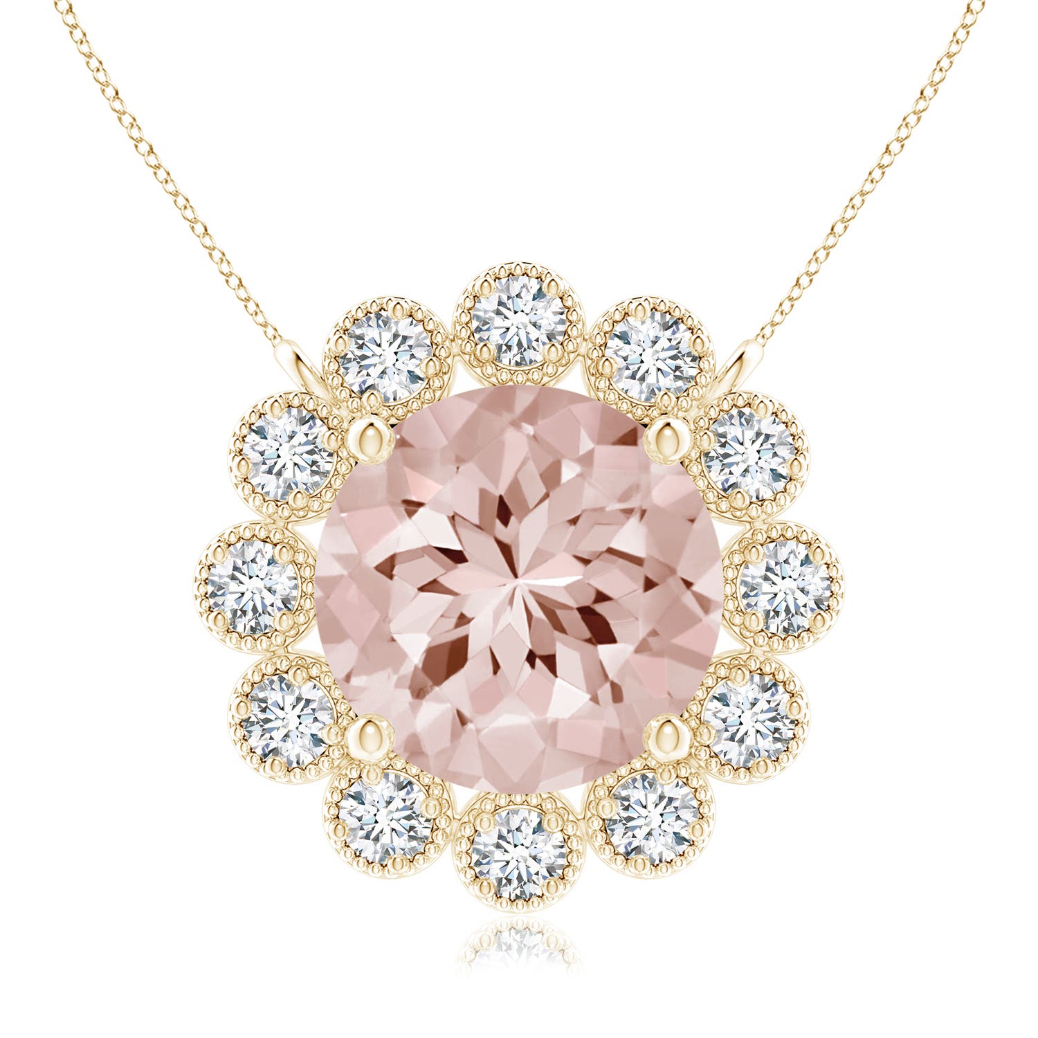 AA - Morganite / 1.82 CT / 14 KT Yellow Gold