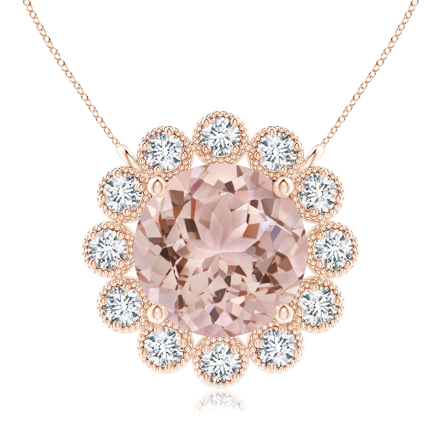 AAA - Morganite / 1.82 CT / 14 KT Rose Gold