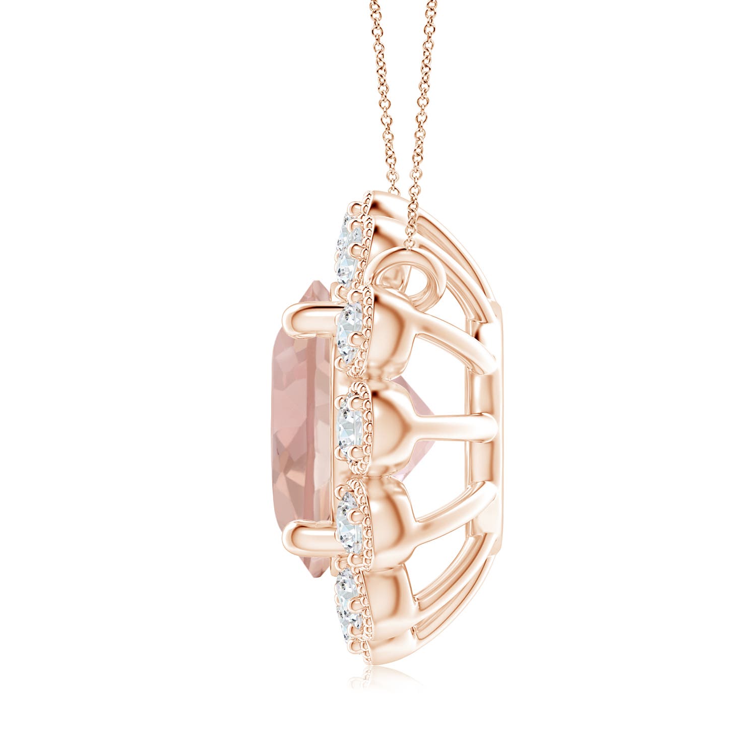 AAA - Morganite / 1.82 CT / 14 KT Rose Gold