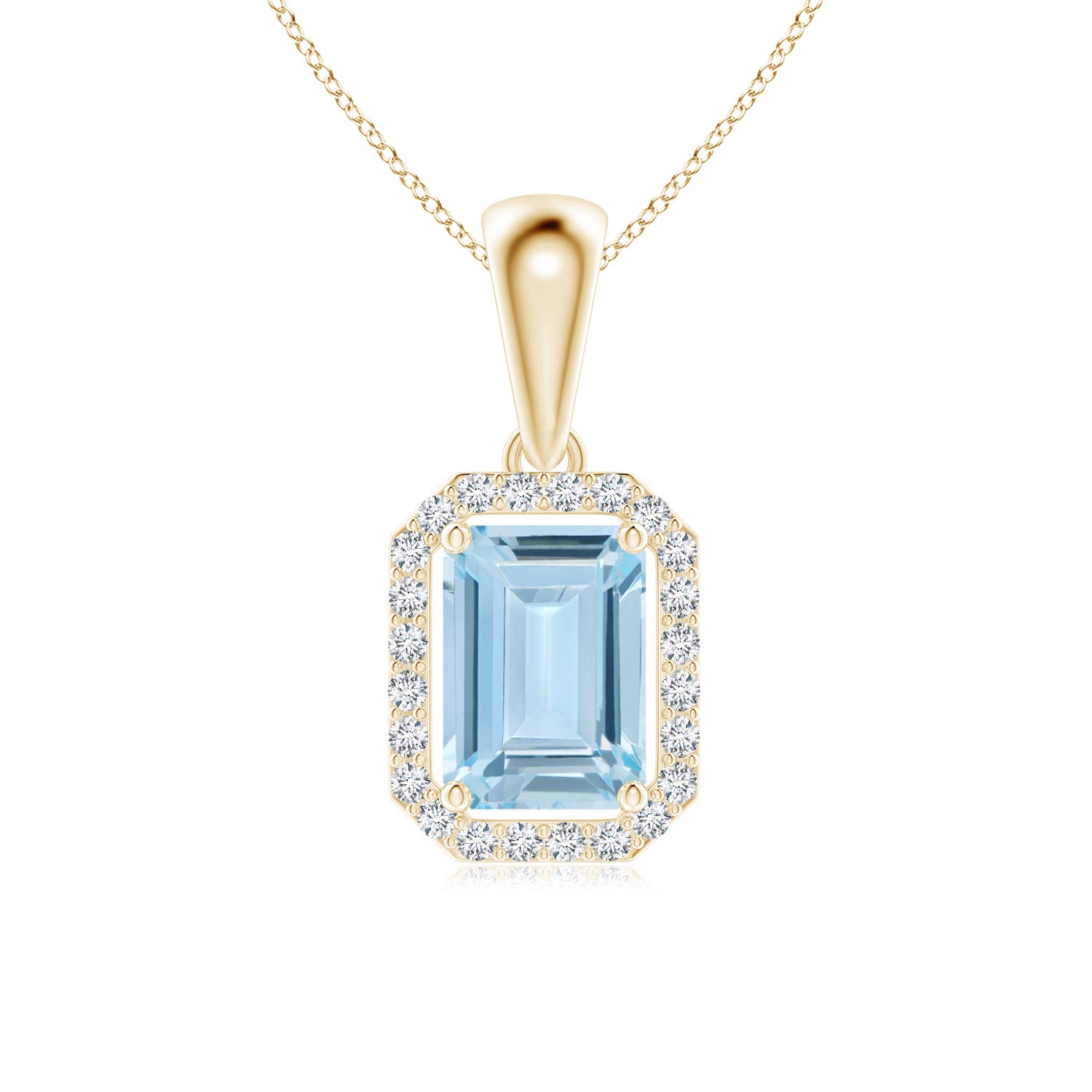 AA - Aquamarine / 0.58 CT / 14 KT Yellow Gold