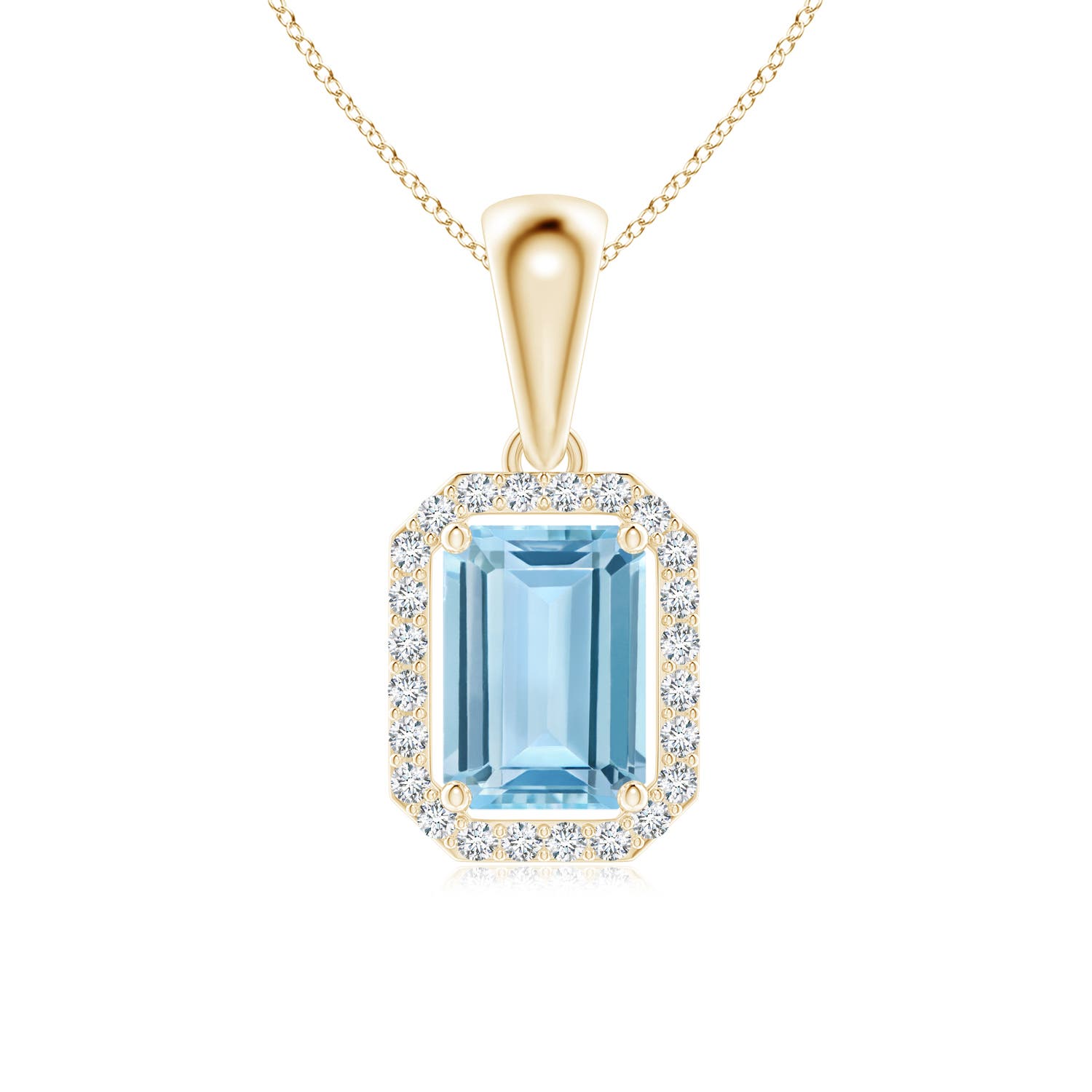 AAA - Aquamarine / 0.58 CT / 14 KT Yellow Gold