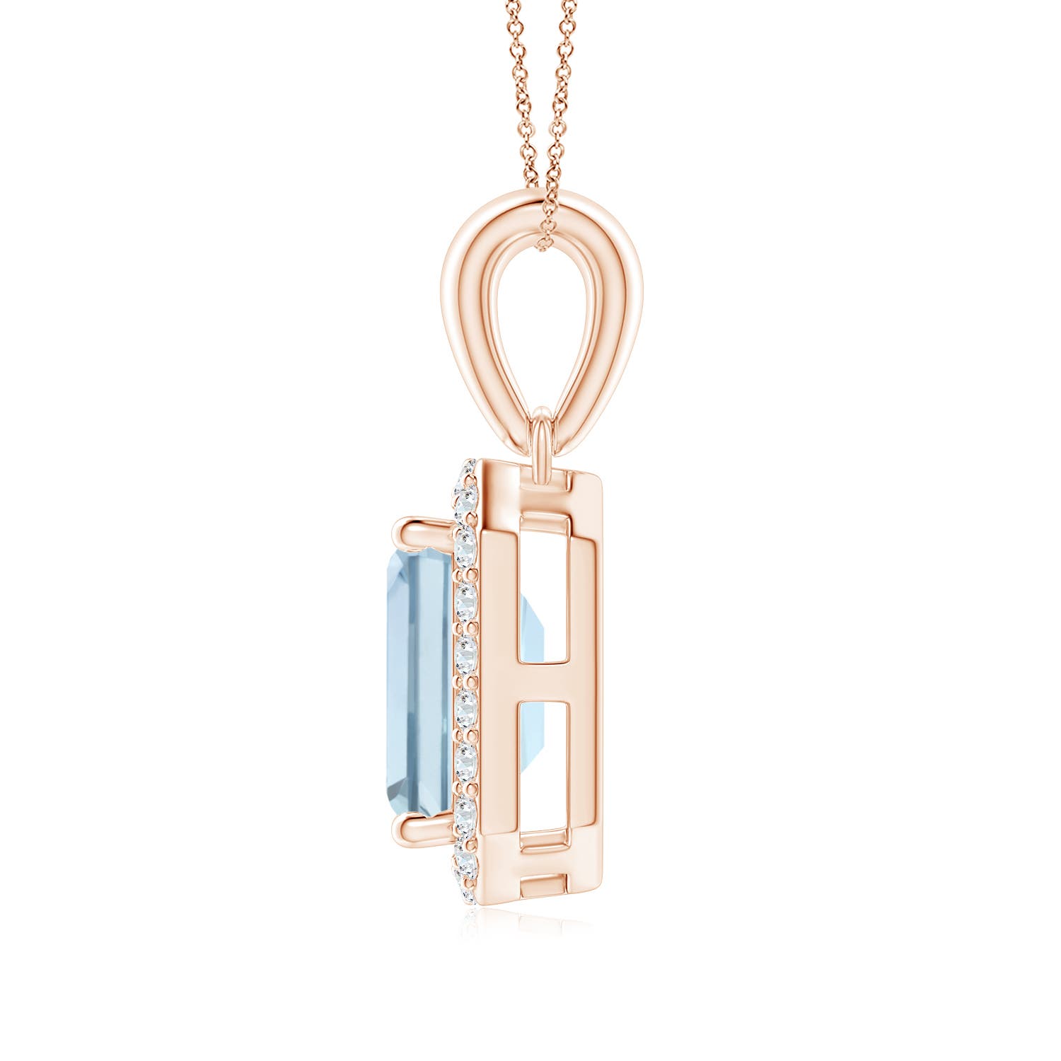 A - Aquamarine / 0.92 CT / 14 KT Rose Gold