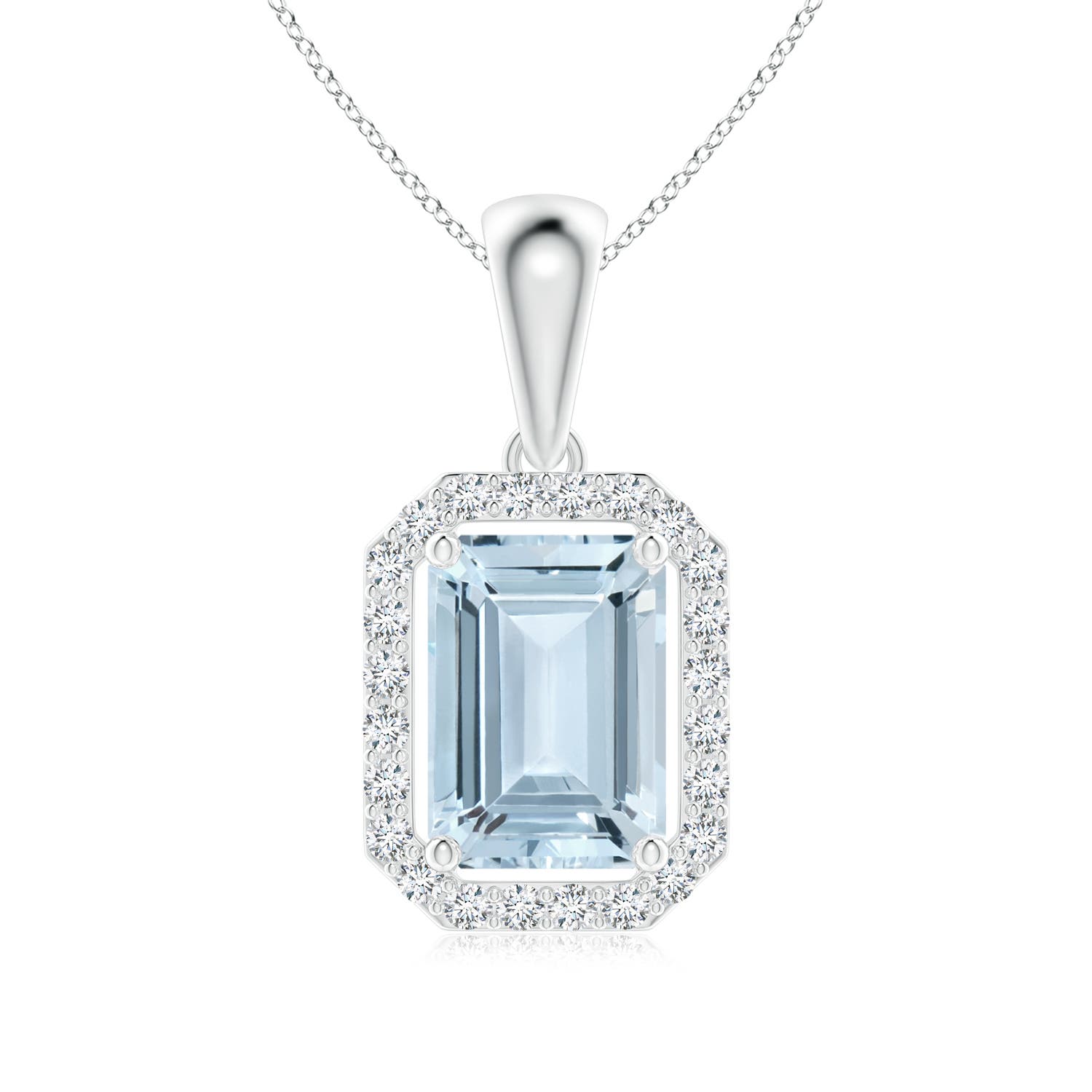 A - Aquamarine / 0.92 CT / 14 KT White Gold