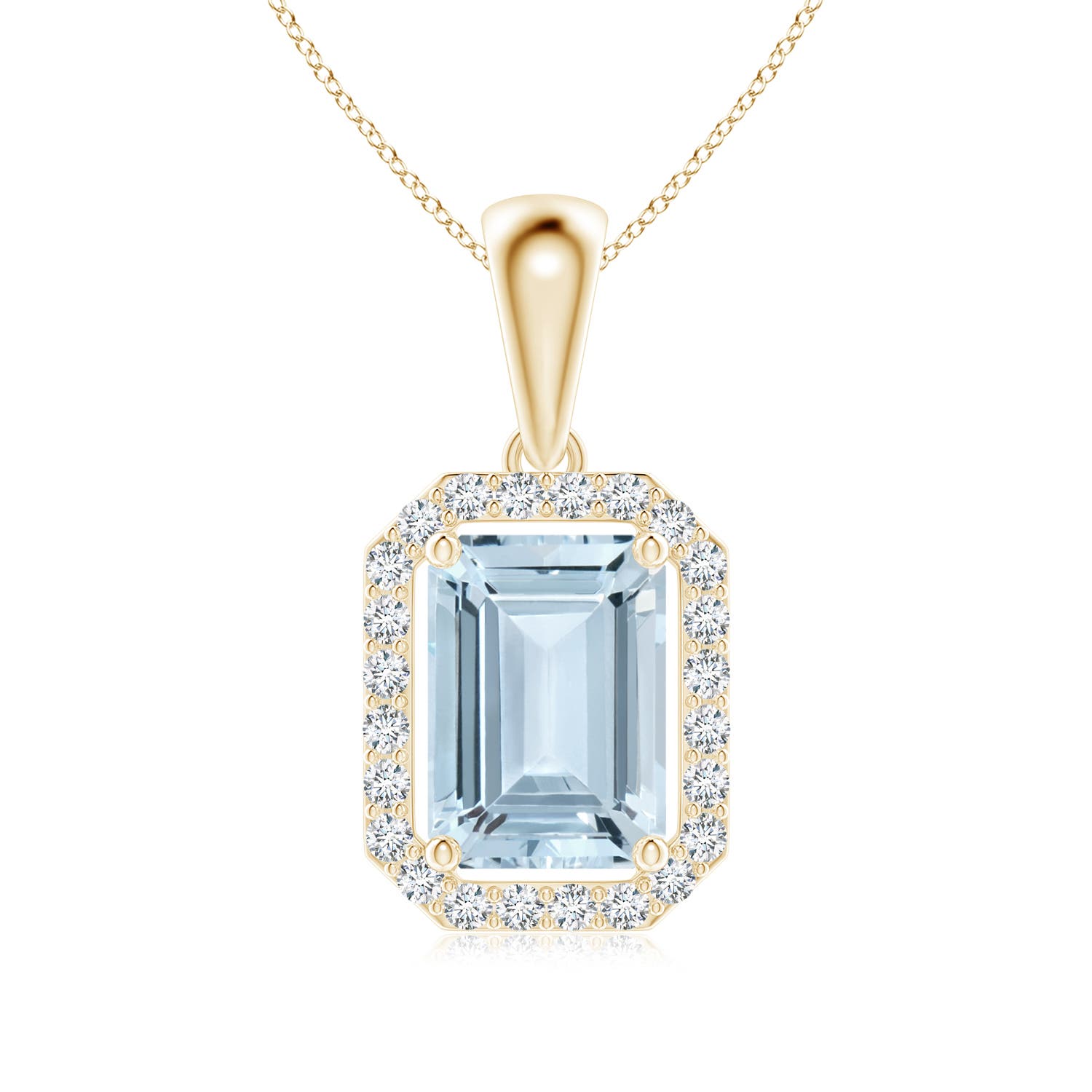 A - Aquamarine / 0.92 CT / 14 KT Yellow Gold