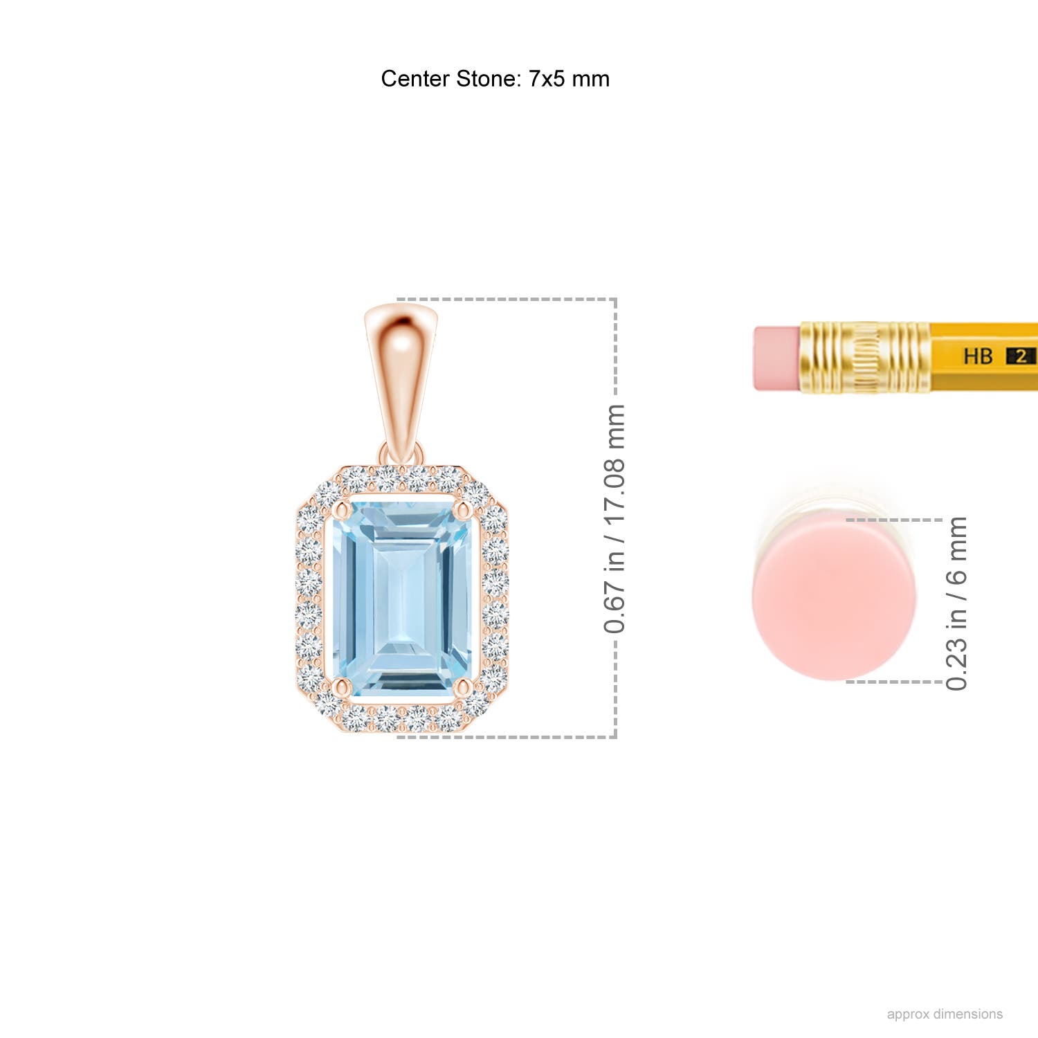 AA - Aquamarine / 0.92 CT / 14 KT Rose Gold