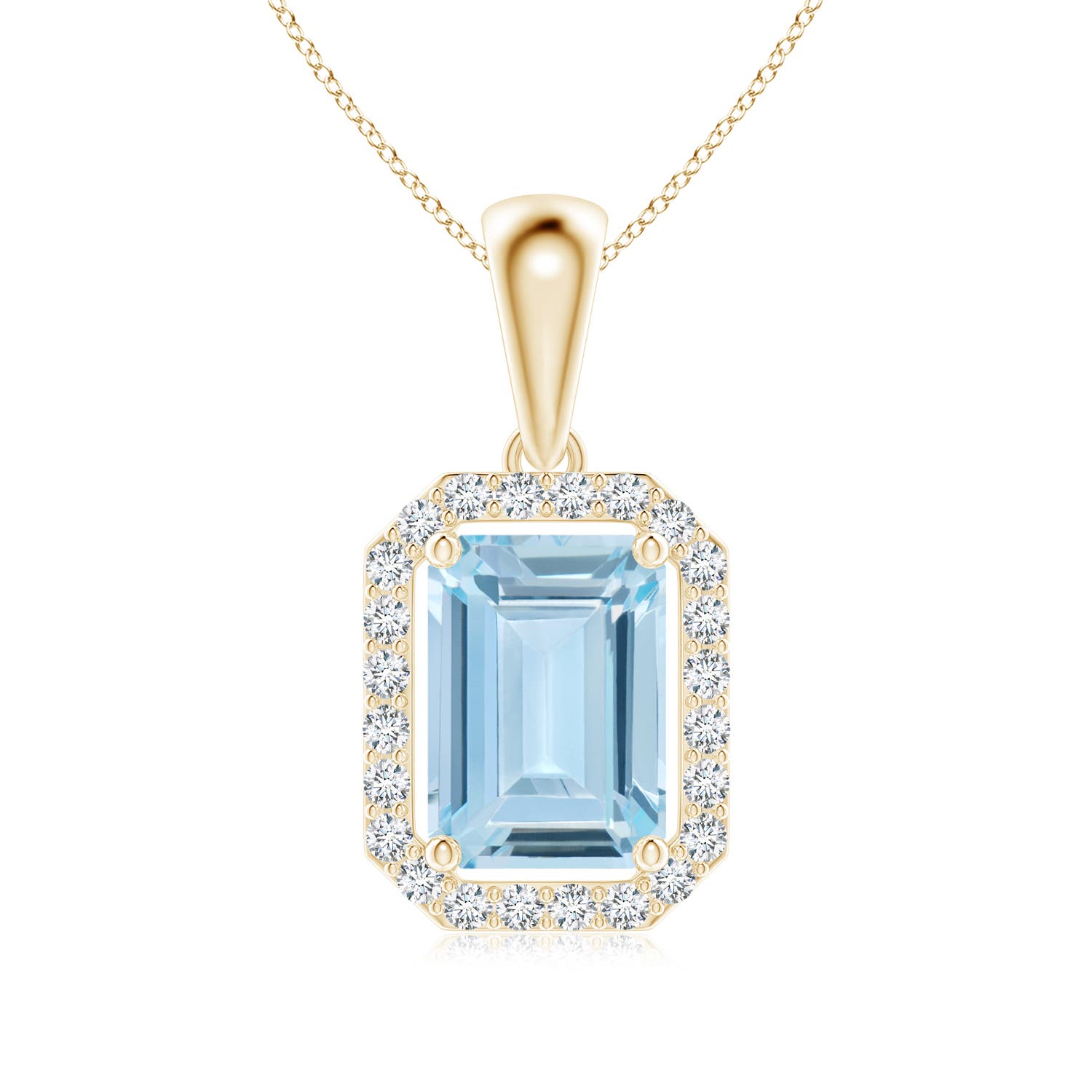 AA - Aquamarine / 0.92 CT / 14 KT Yellow Gold