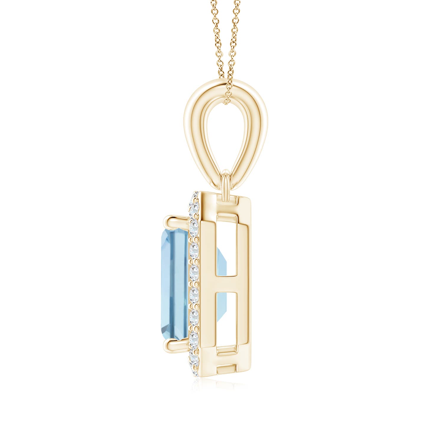 AA - Aquamarine / 0.92 CT / 14 KT Yellow Gold