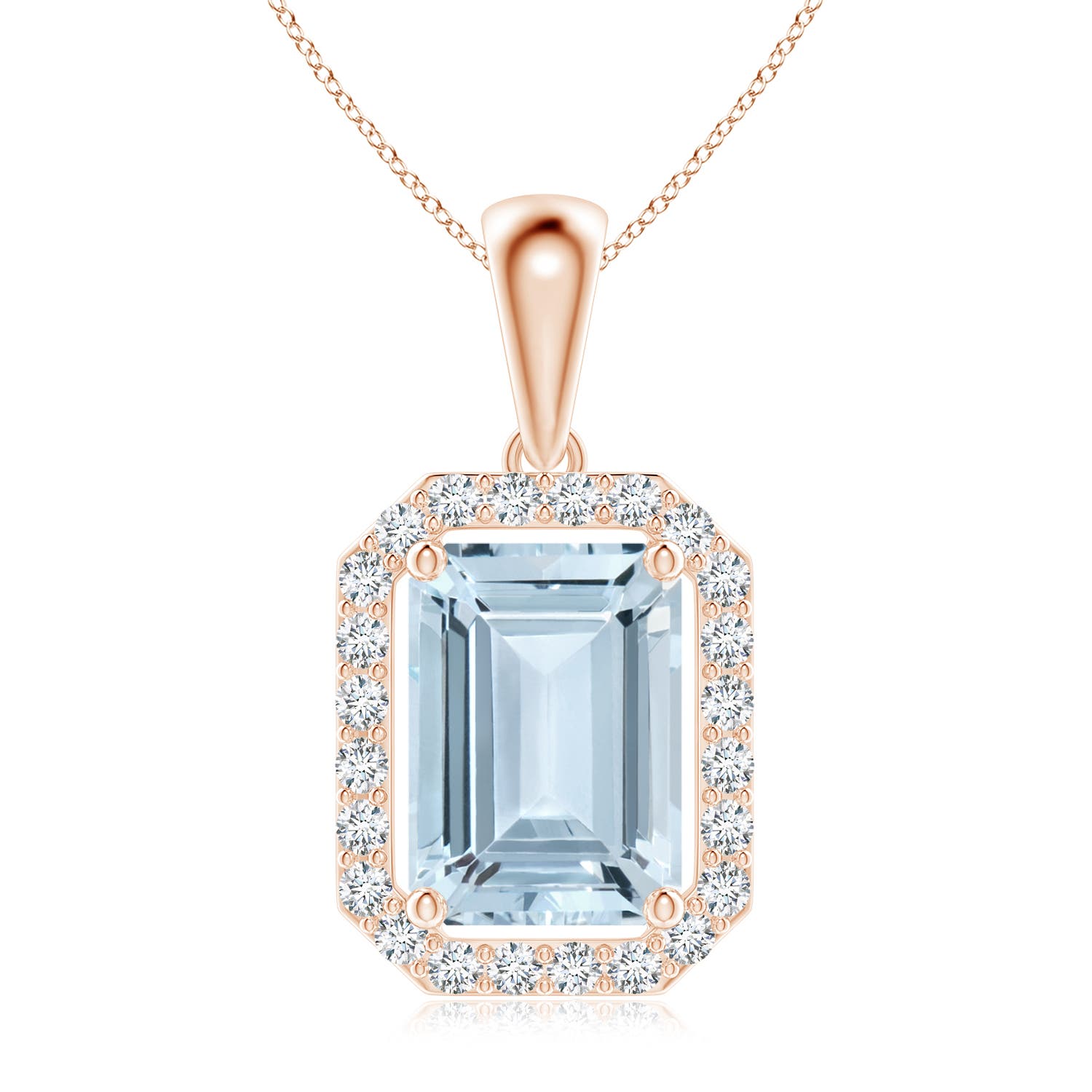 A - Aquamarine / 1.54 CT / 14 KT Rose Gold