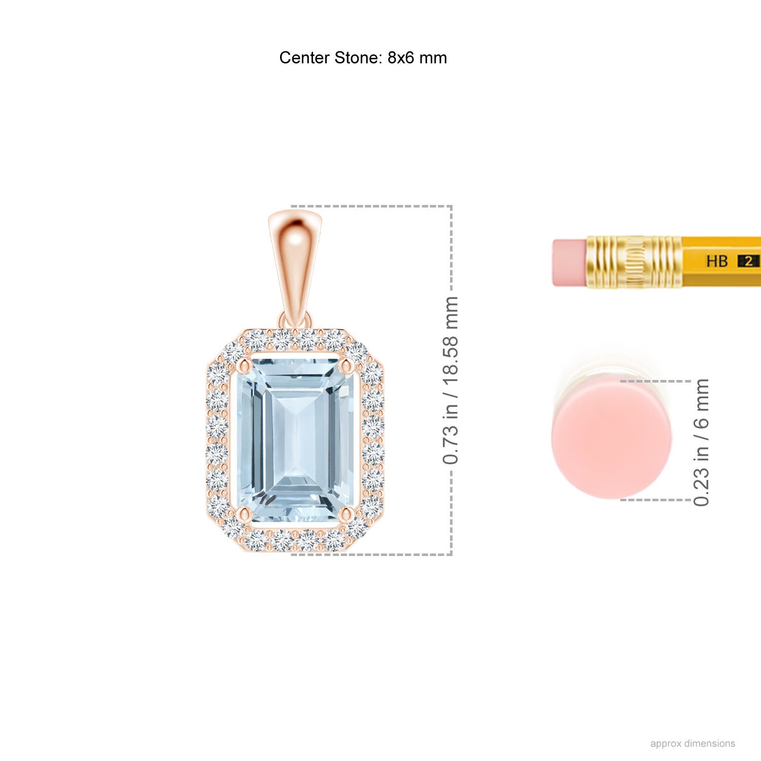 A - Aquamarine / 1.54 CT / 14 KT Rose Gold