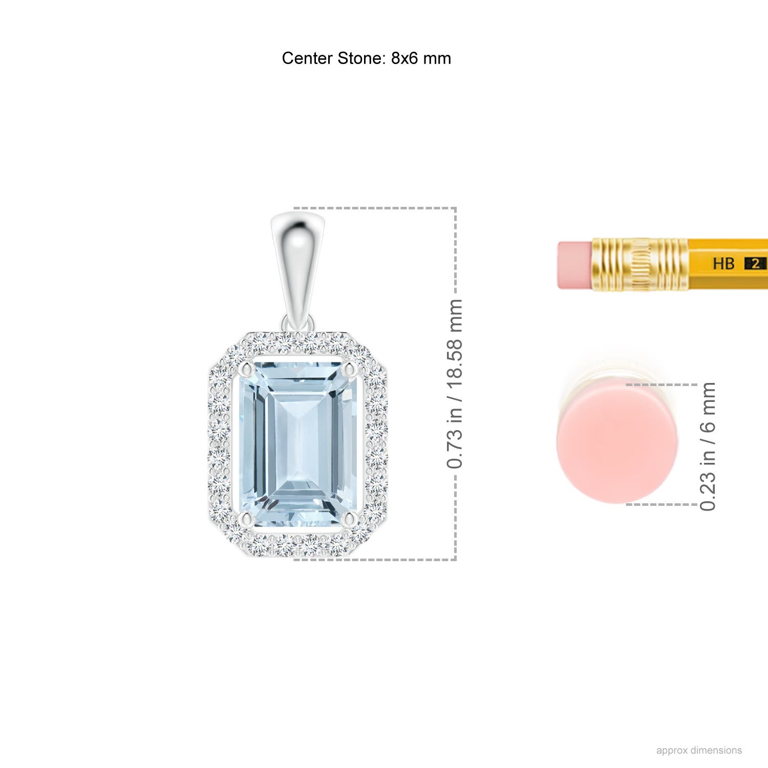 A - Aquamarine / 1.54 CT / 14 KT White Gold