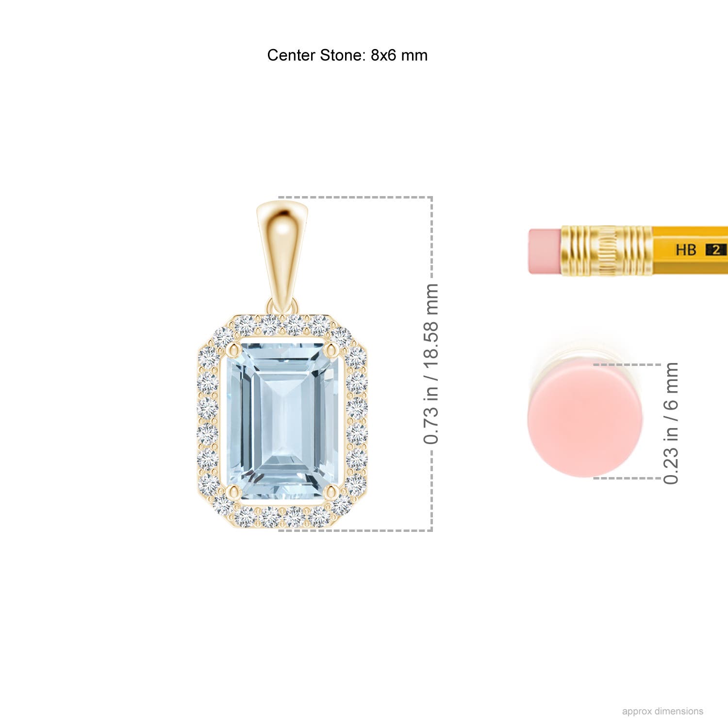 A - Aquamarine / 1.54 CT / 14 KT Yellow Gold