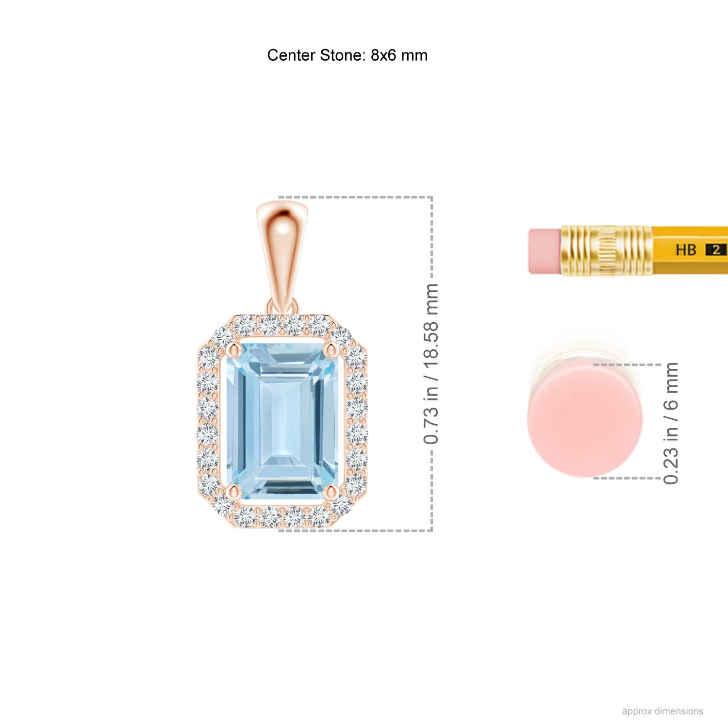 AA - Aquamarine / 1.54 CT / 14 KT Rose Gold