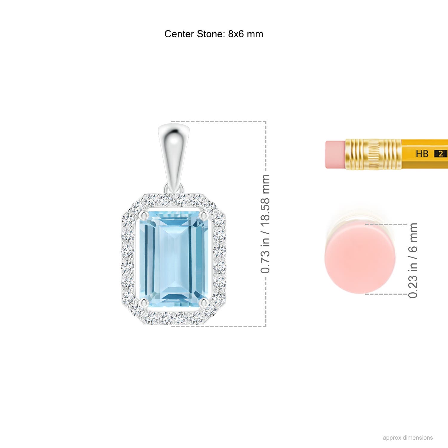 AAA - Aquamarine / 1.54 CT / 14 KT White Gold