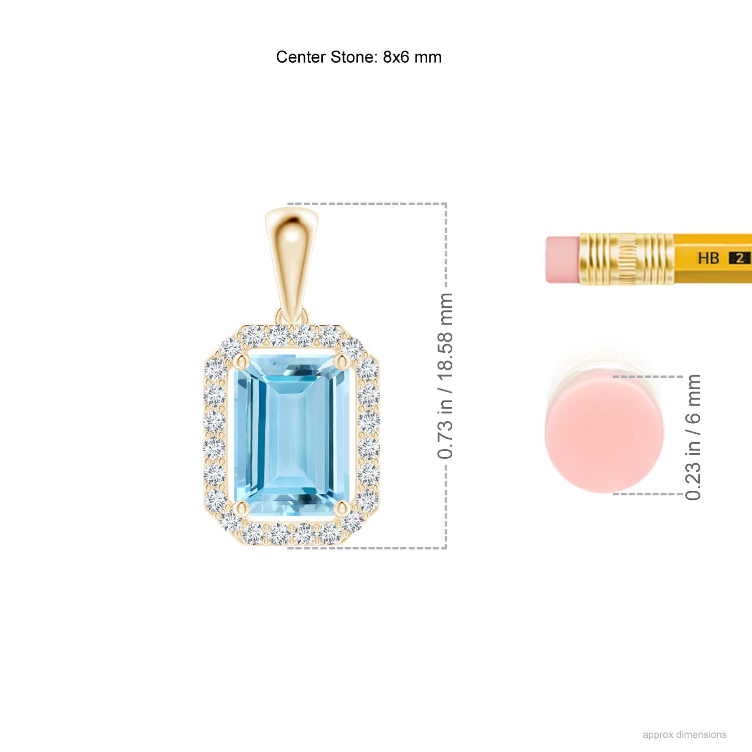 AAAA - Aquamarine / 1.54 CT / 14 KT Yellow Gold