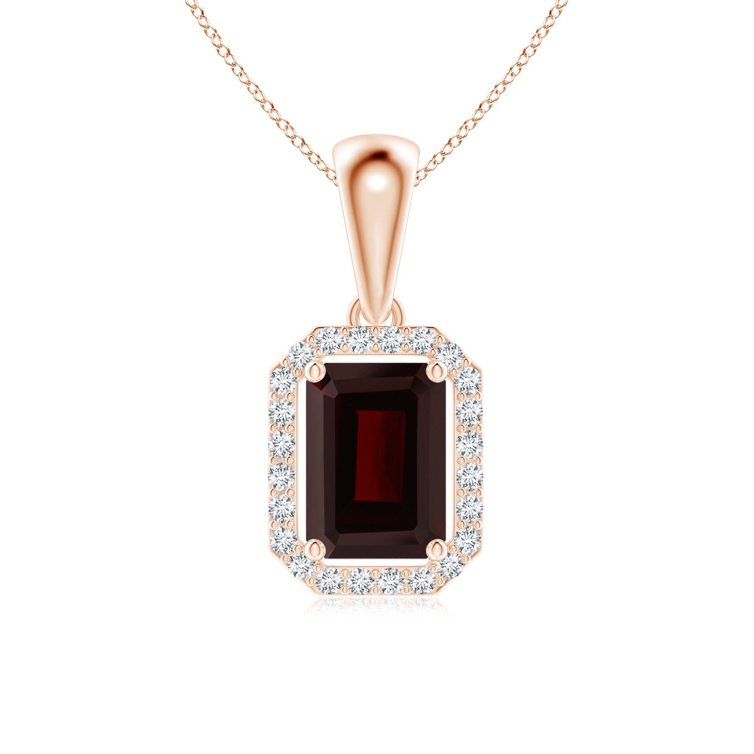 A - Garnet / 0.77 CT / 14 KT Rose Gold