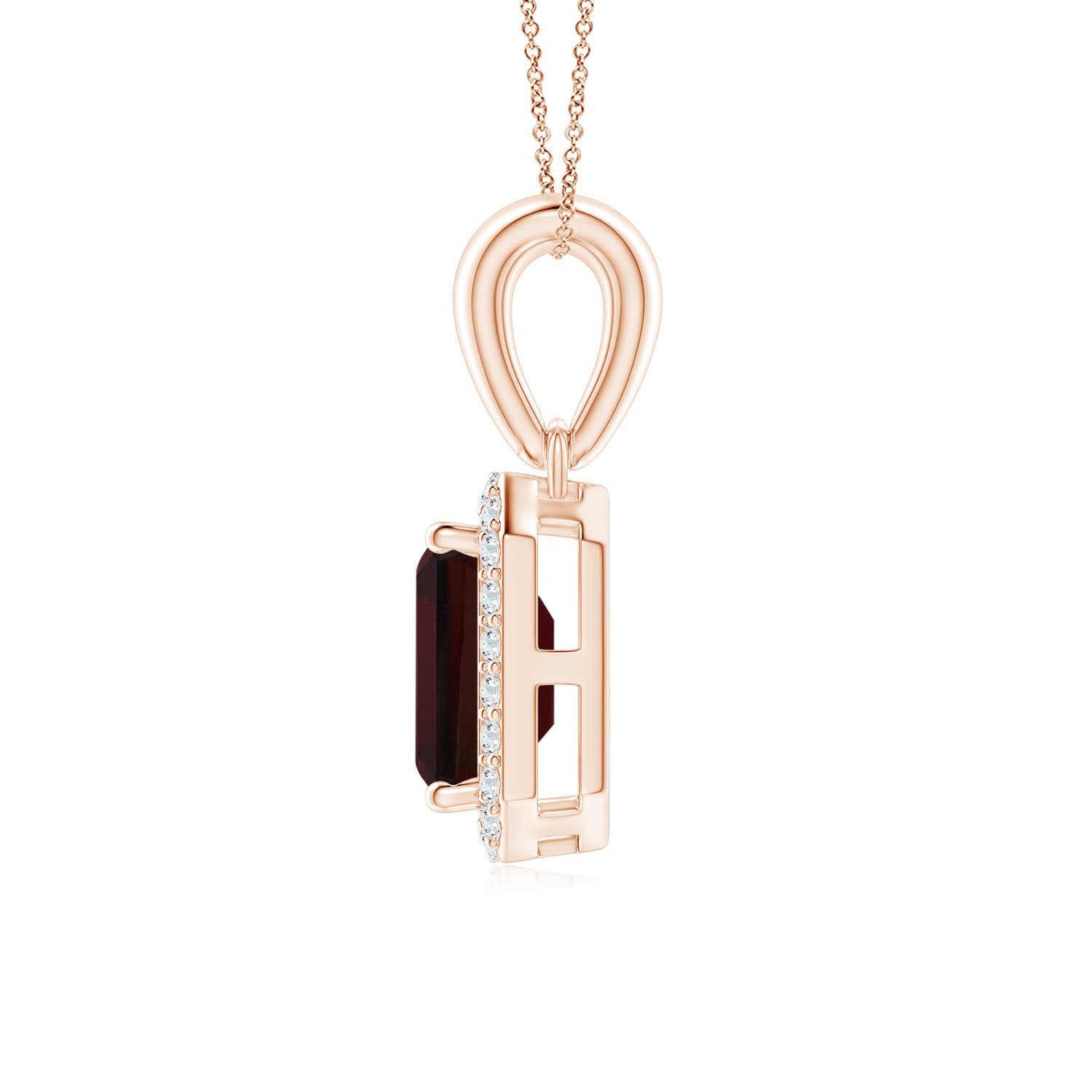 A - Garnet / 0.77 CT / 14 KT Rose Gold