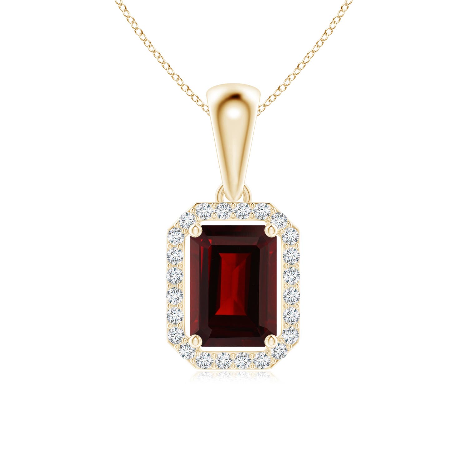 AA - Garnet / 0.77 CT / 14 KT Yellow Gold