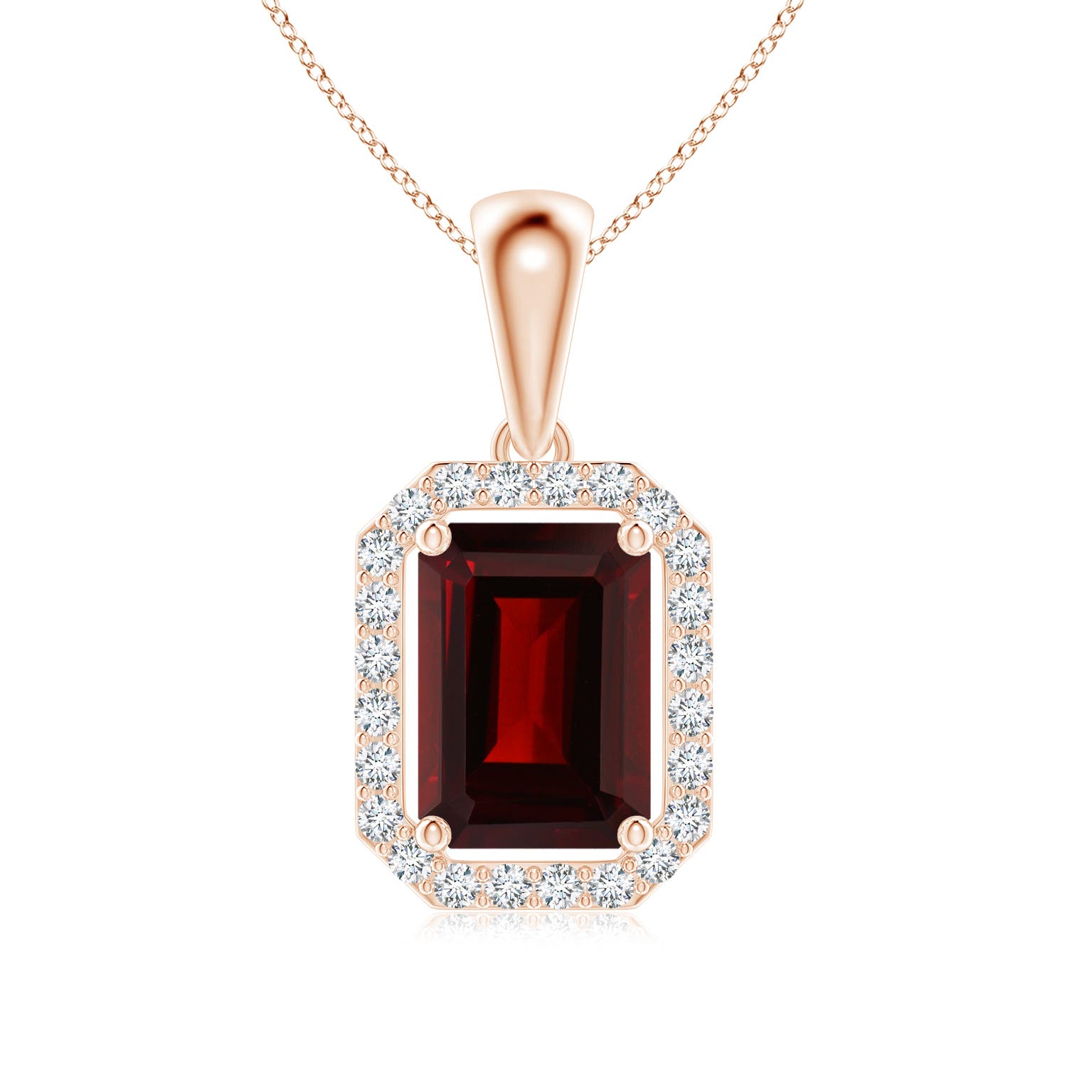 AA - Garnet / 1.32 CT / 14 KT Rose Gold