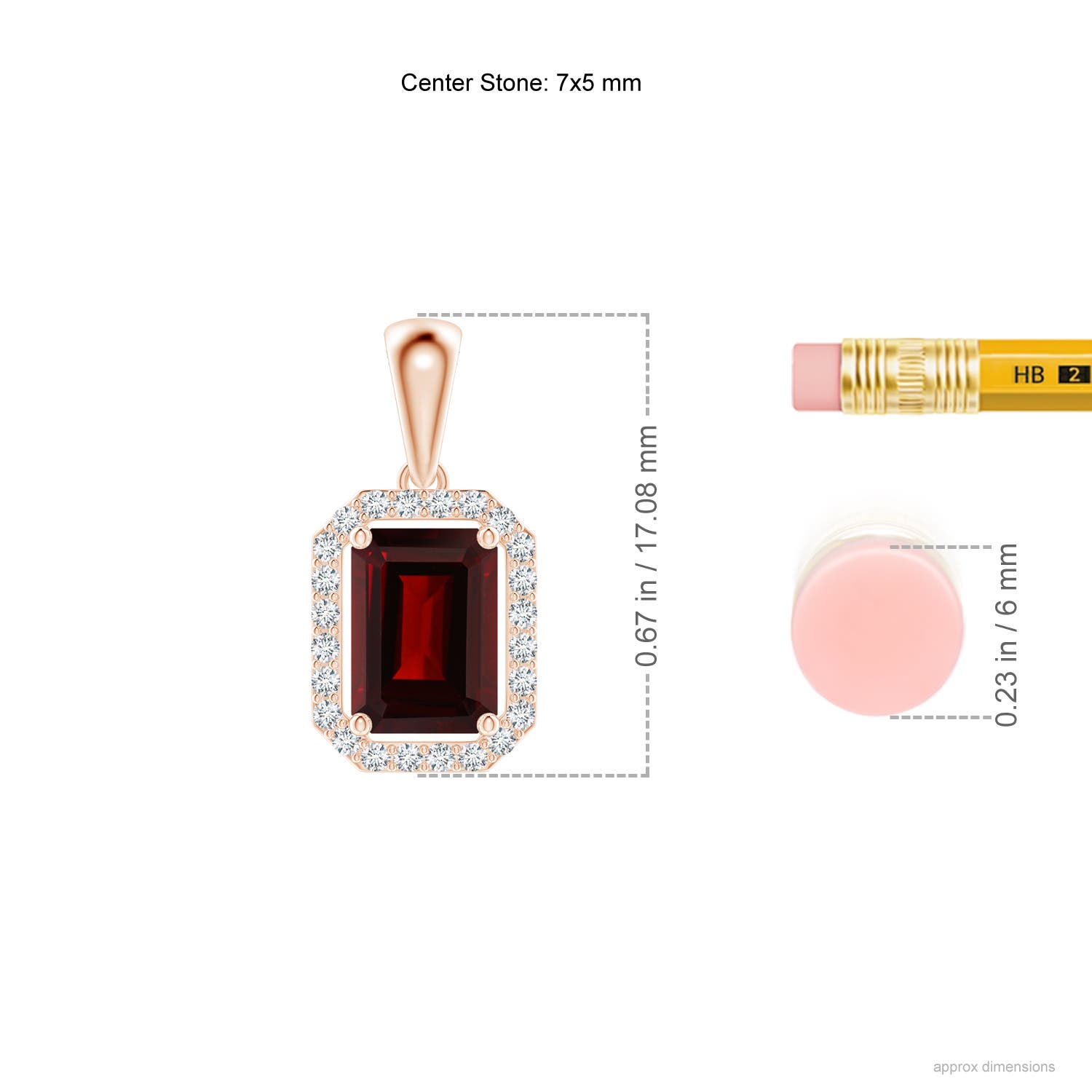 AA - Garnet / 1.32 CT / 14 KT Rose Gold