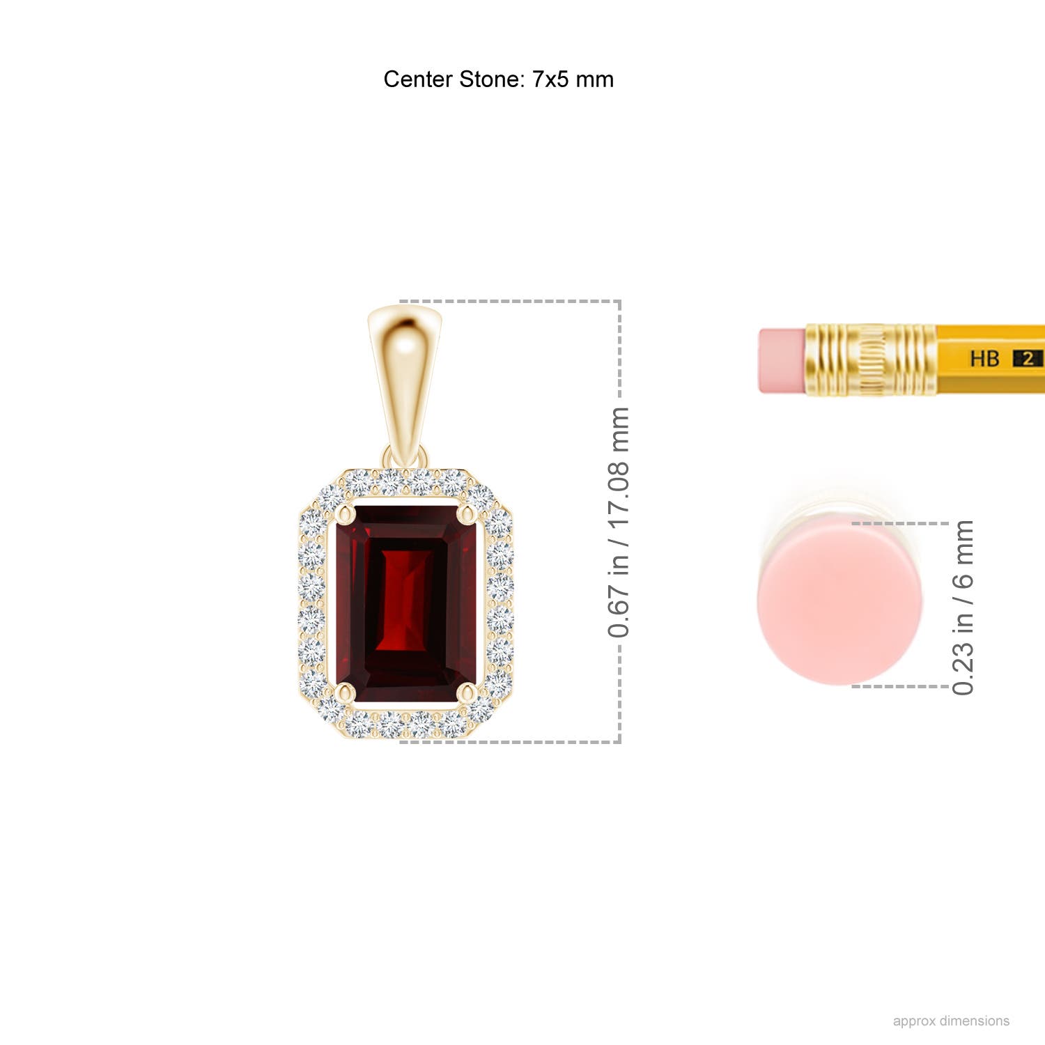 AA - Garnet / 1.32 CT / 14 KT Yellow Gold