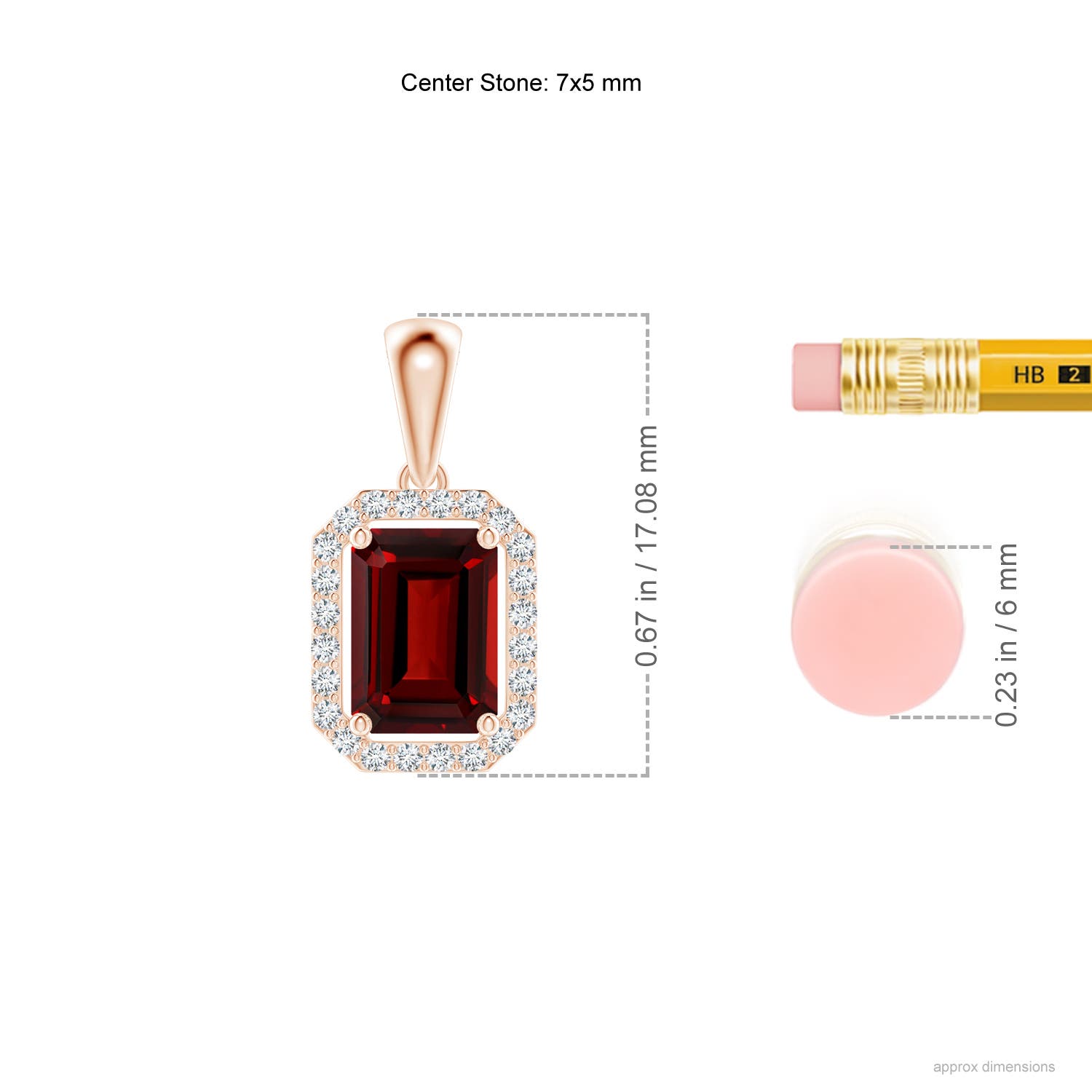 AAAA - Garnet / 1.32 CT / 14 KT Rose Gold