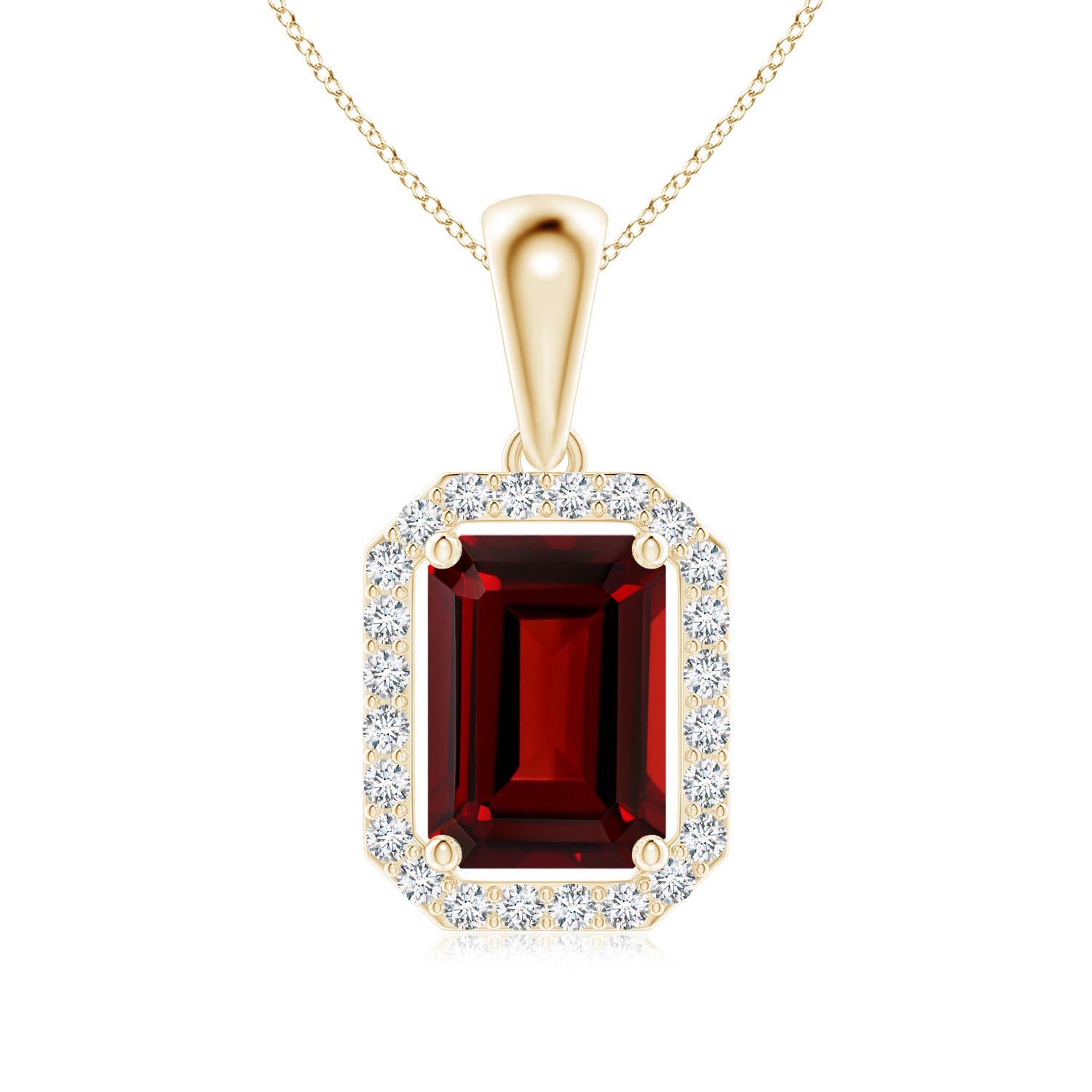 AAAA - Garnet / 1.32 CT / 14 KT Yellow Gold