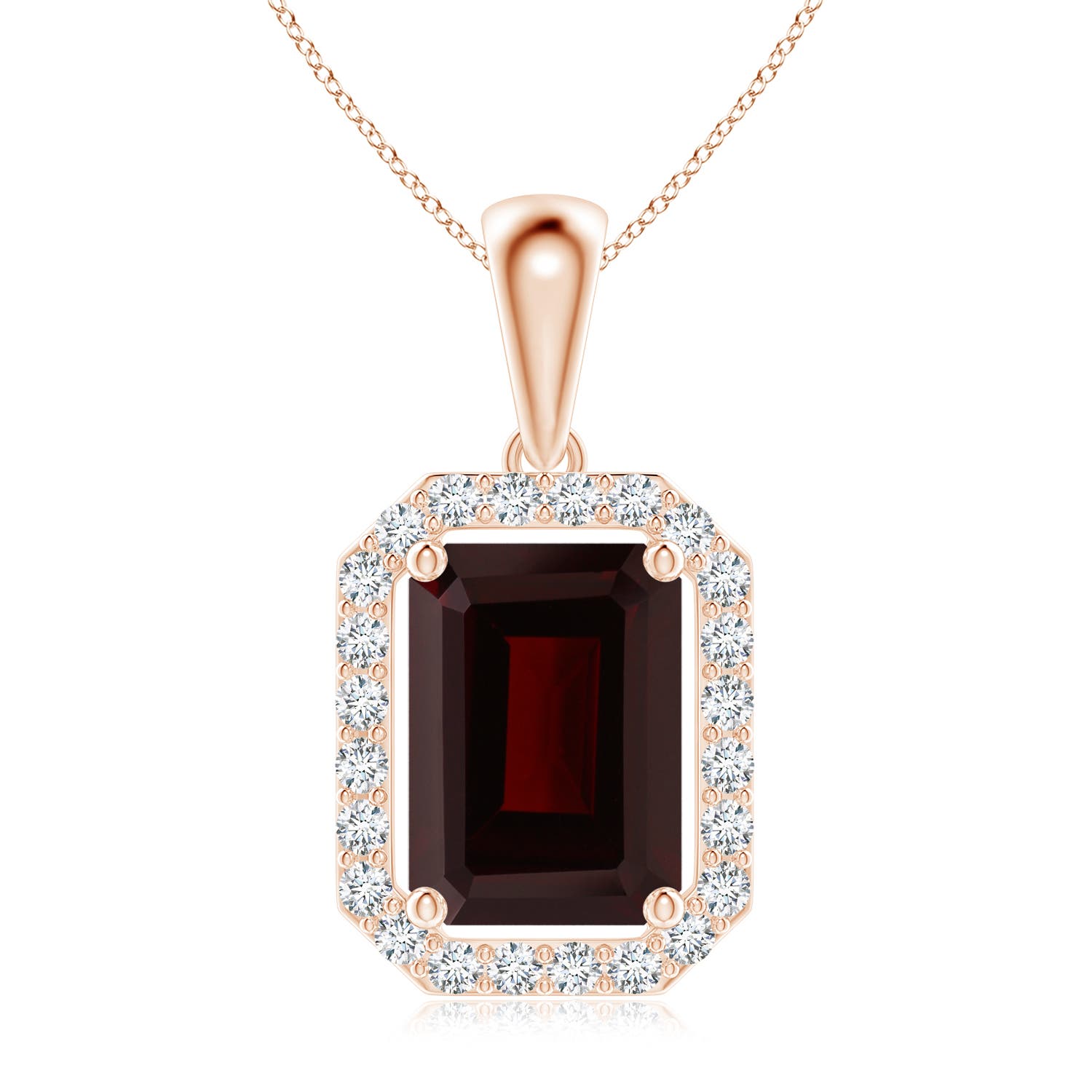 A - Garnet / 1.99 CT / 14 KT Rose Gold