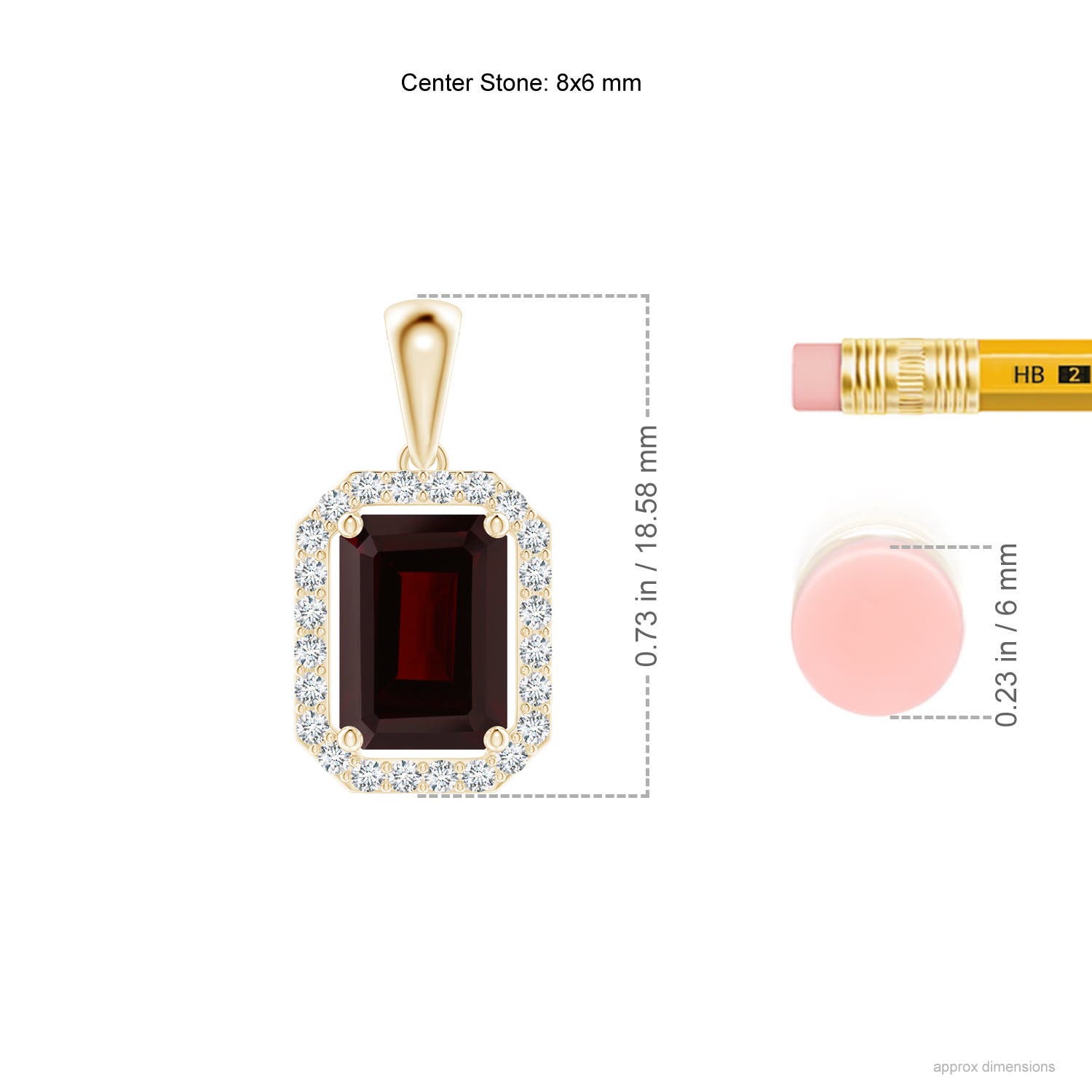 A - Garnet / 1.99 CT / 14 KT Yellow Gold