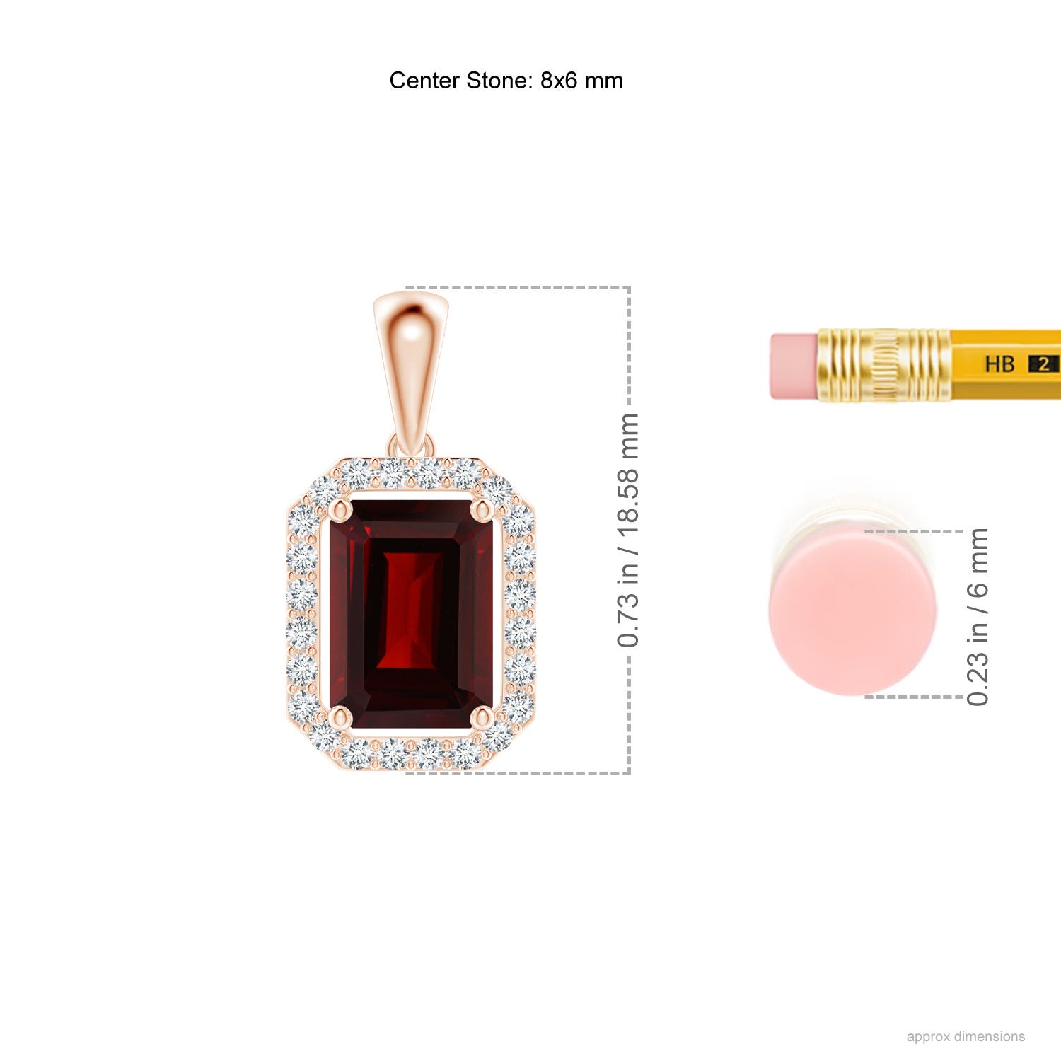 AA - Garnet / 1.99 CT / 14 KT Rose Gold