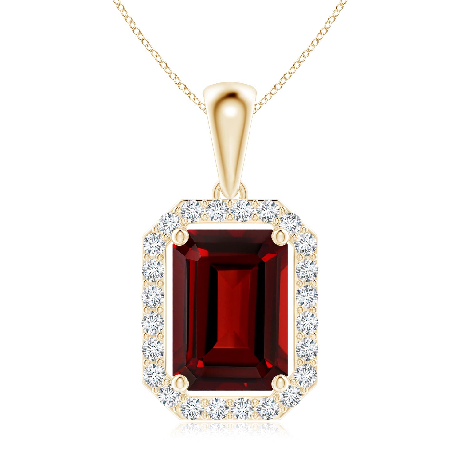 AAAA - Garnet / 1.99 CT / 14 KT Yellow Gold