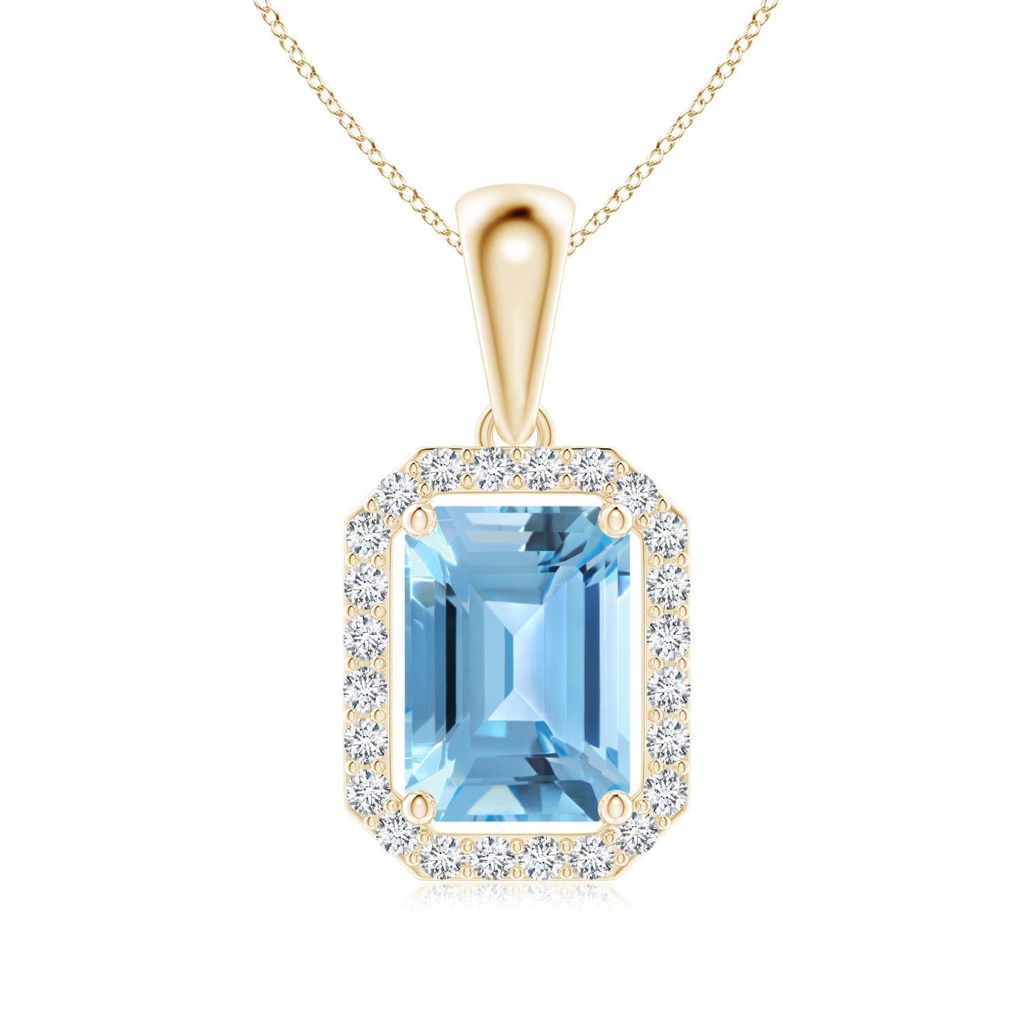 A - Swiss Blue Topaz / 1.32 CT / 14 KT Yellow Gold