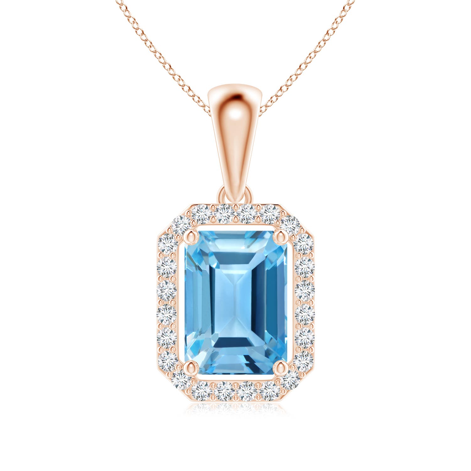 AA - Swiss Blue Topaz / 1.32 CT / 14 KT Rose Gold