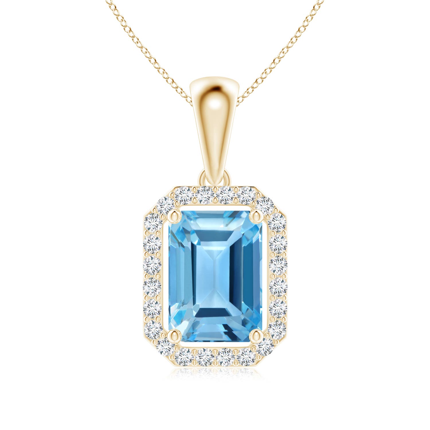 AA - Swiss Blue Topaz / 1.32 CT / 14 KT Yellow Gold