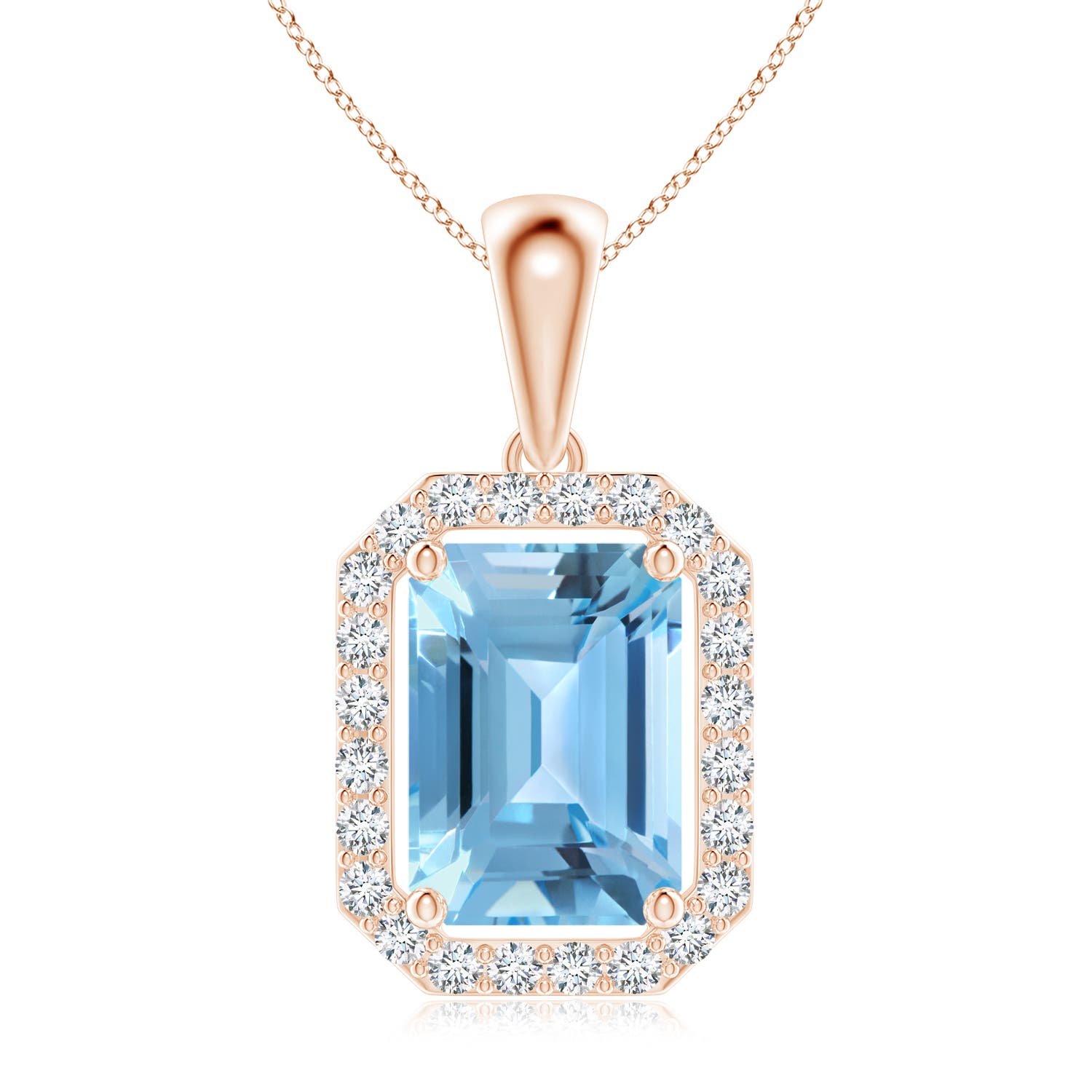 A - Swiss Blue Topaz / 2.14 CT / 14 KT Rose Gold