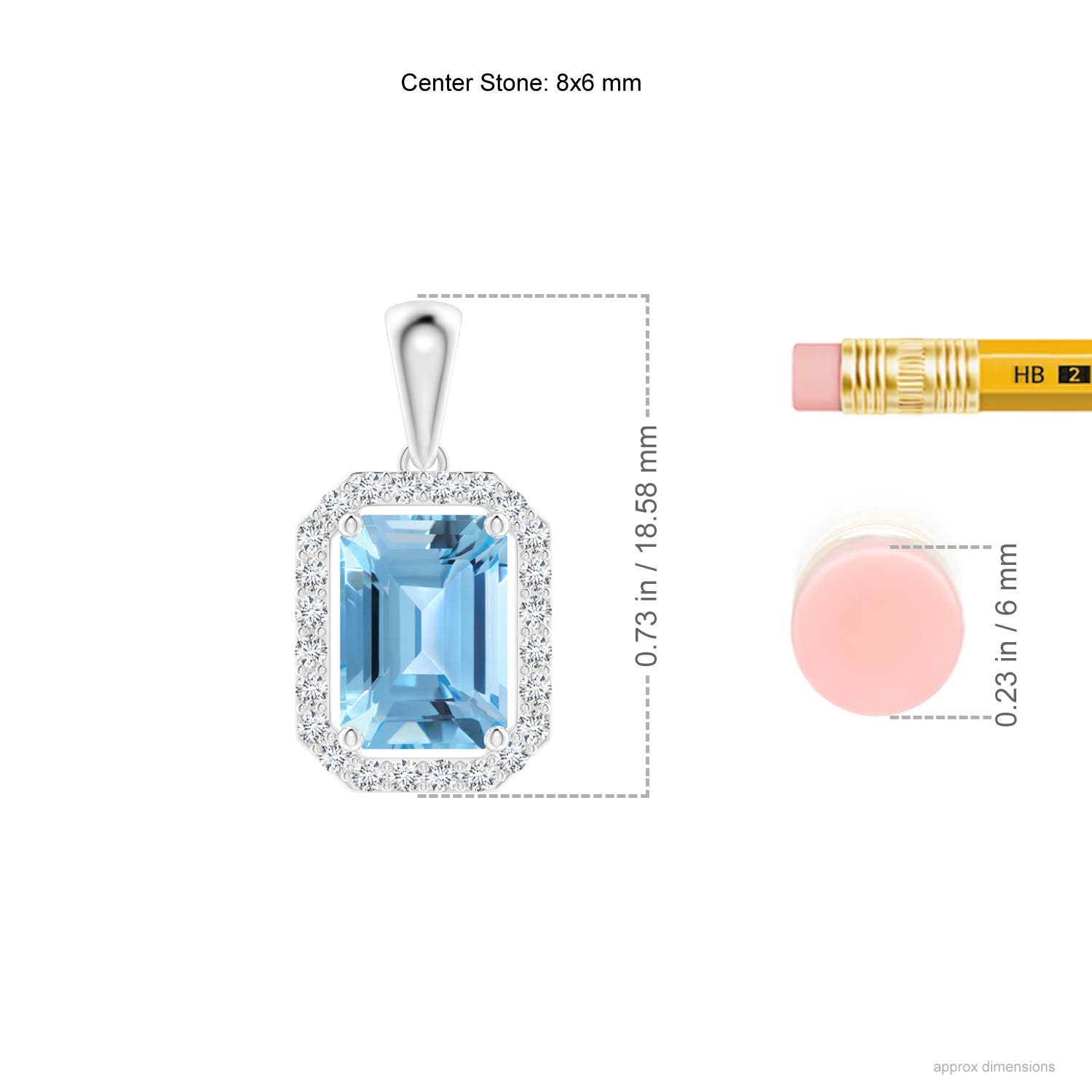 A - Swiss Blue Topaz / 2.14 CT / 14 KT White Gold