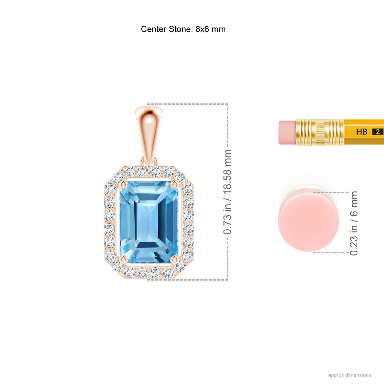 AA - Swiss Blue Topaz / 2.14 CT / 14 KT Rose Gold